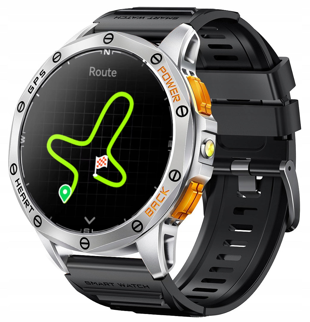 GPS sports smartwatch functions training GlacierX Deca Silver EAN (GTIN) 5907339230397