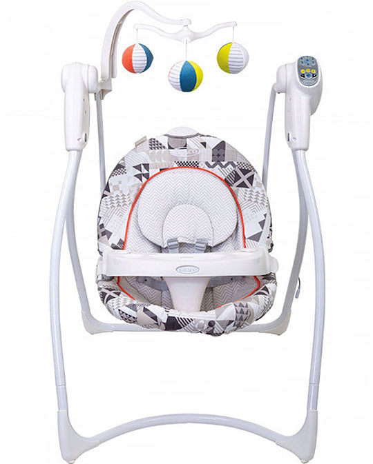 Kinderbett - Schaukel Graco Lovin Hug Patchwork Grau, grau