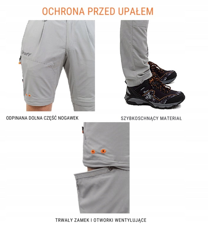 GRAFF Climate pants UV protection - detachable leg size L (176-182) UPF50 Manufacturer code 707-CL-12