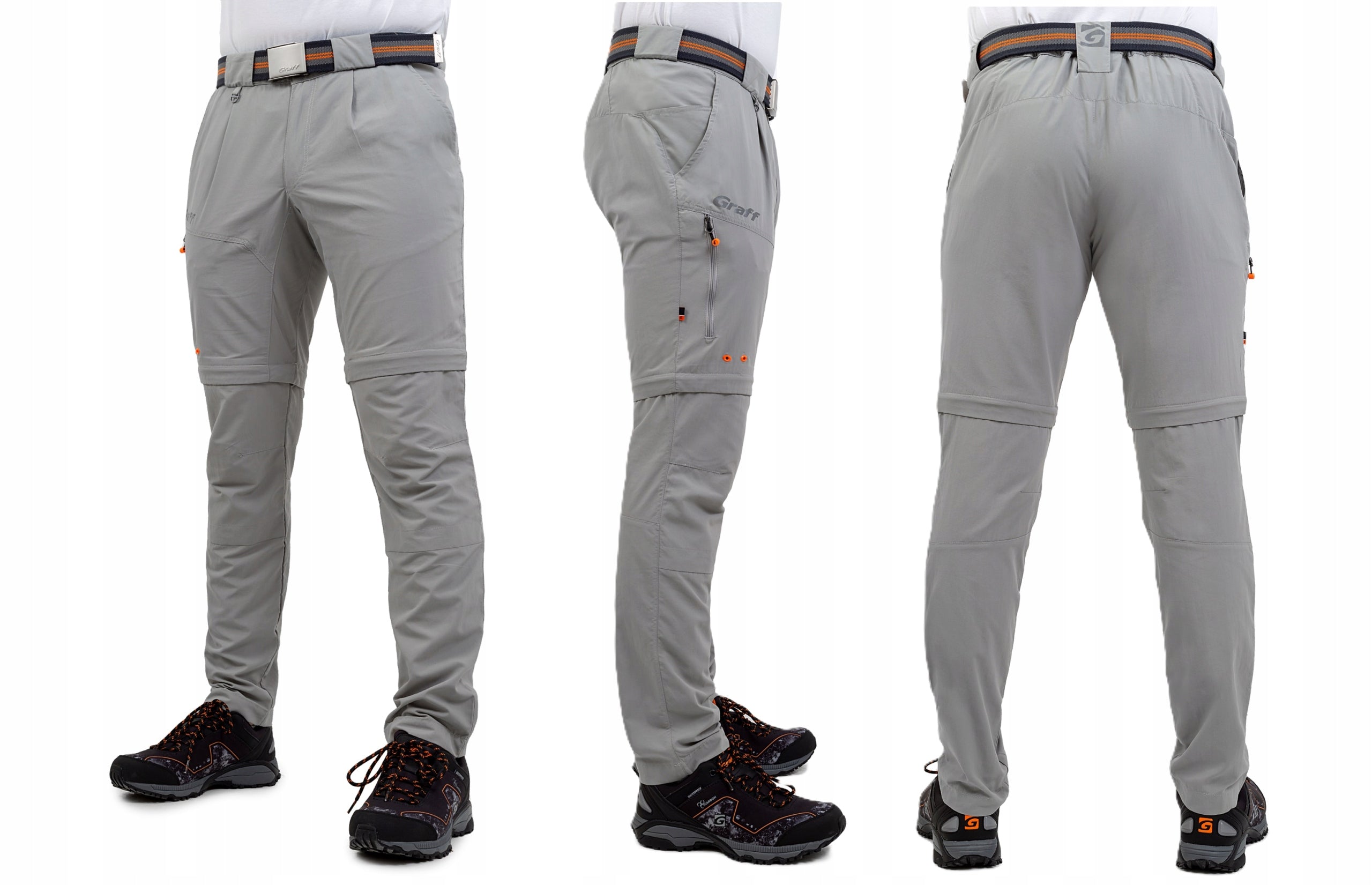 GRAFF Climate pants UV protection - detachable leg size L (182-188) UPF50 Color gray