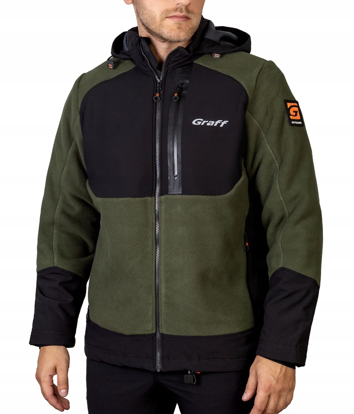 GRAFF JACKET FLEECE SWEATSHIRT WITH MEMBRANE WITH hood WATERSTOP 562-WS SIZE L
