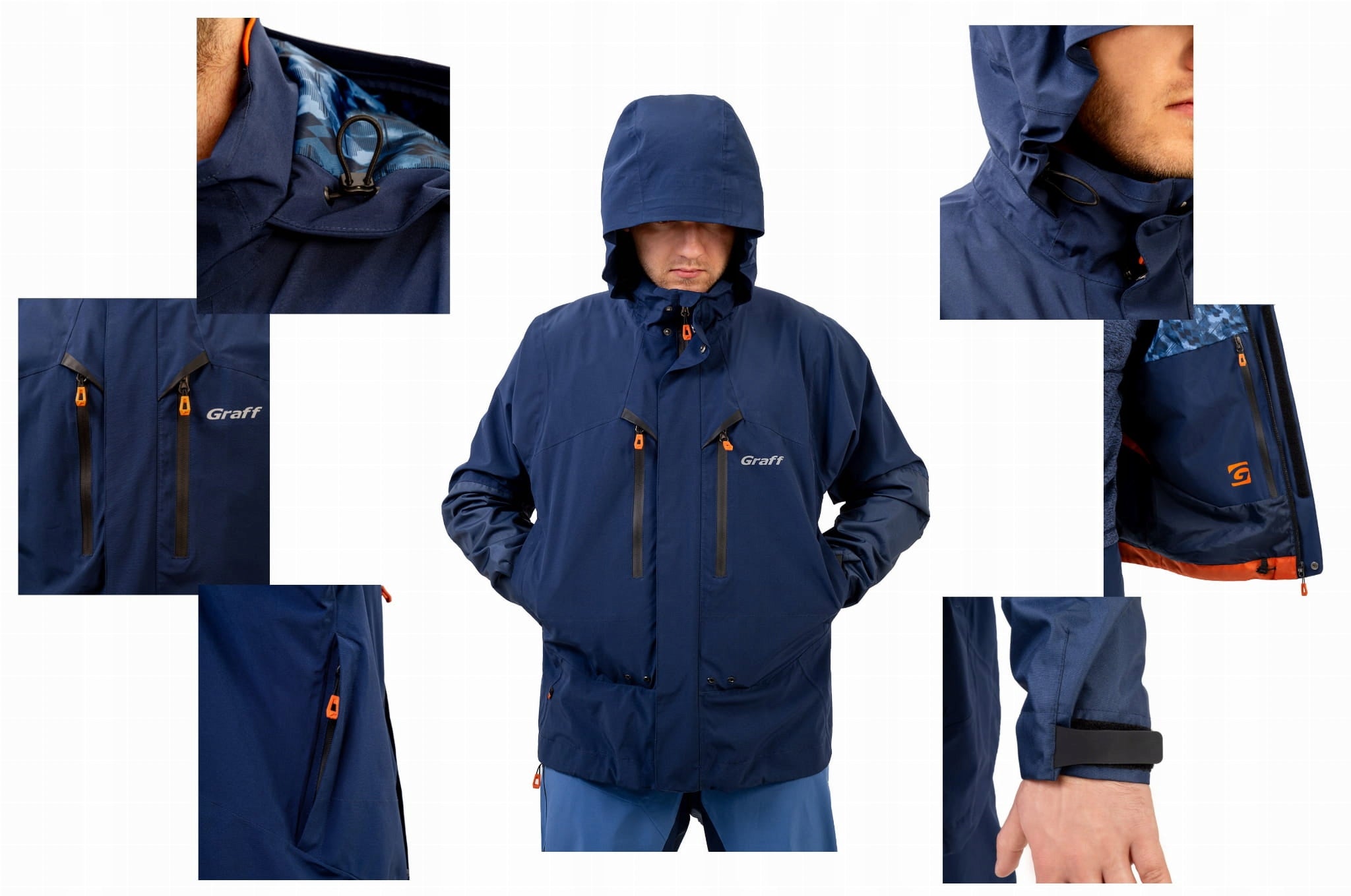 GRAFF WATERPROOF FISHING JACKET size XL Manufacturer code 606/706