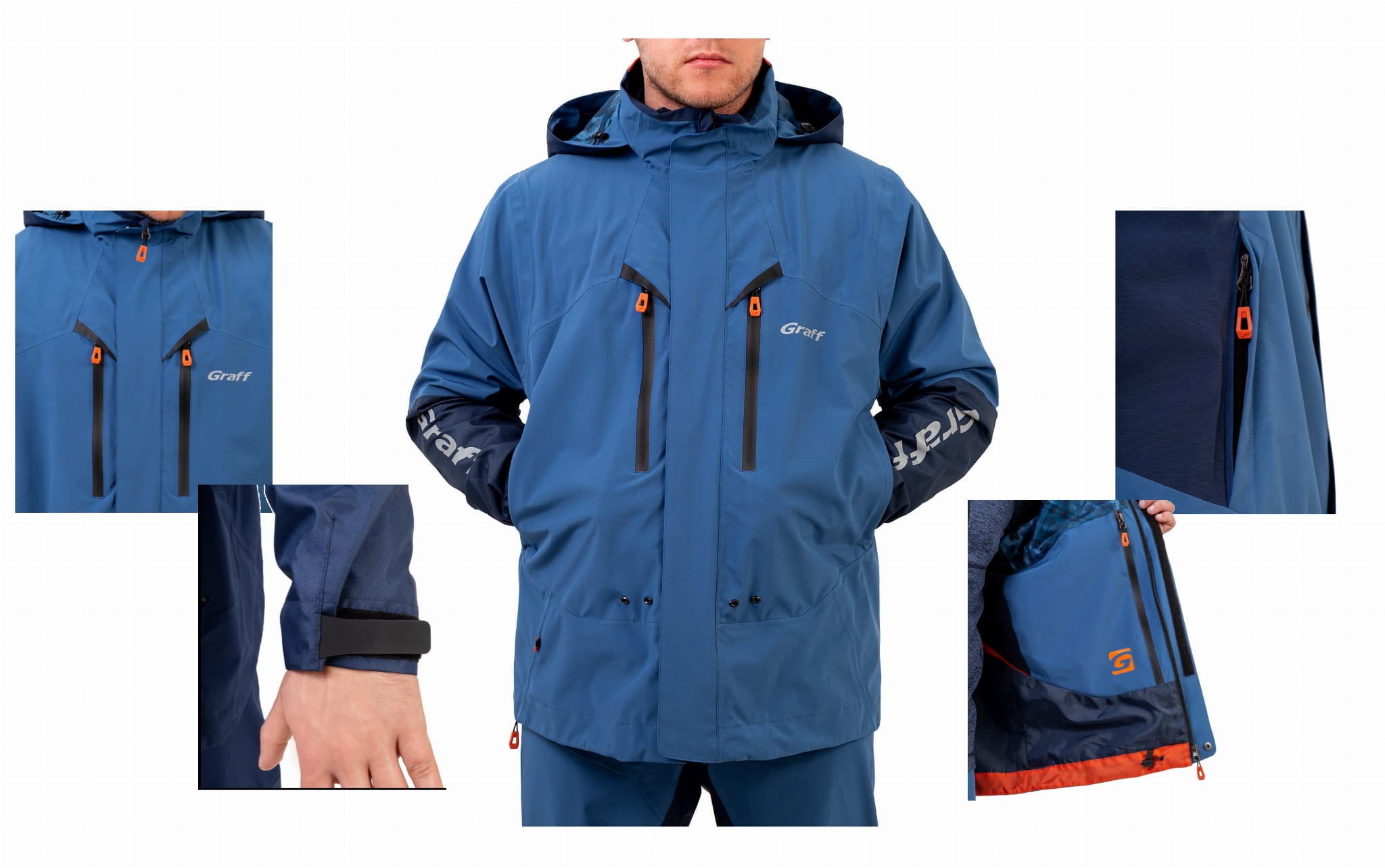 GRAFF WATERPROOF FISHING JACKET size XL Manufacturer code 606