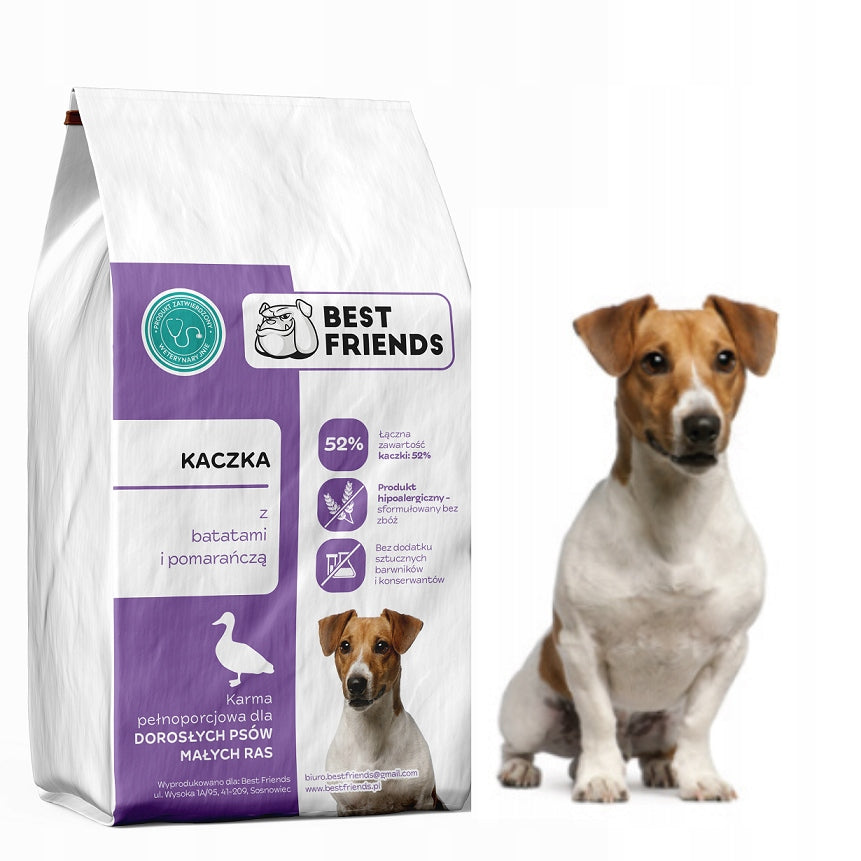 GRAIN-FREE DRY DOG FOOD HIGH-PROTEIN SMALL BREEDS 52%Duck 6kg