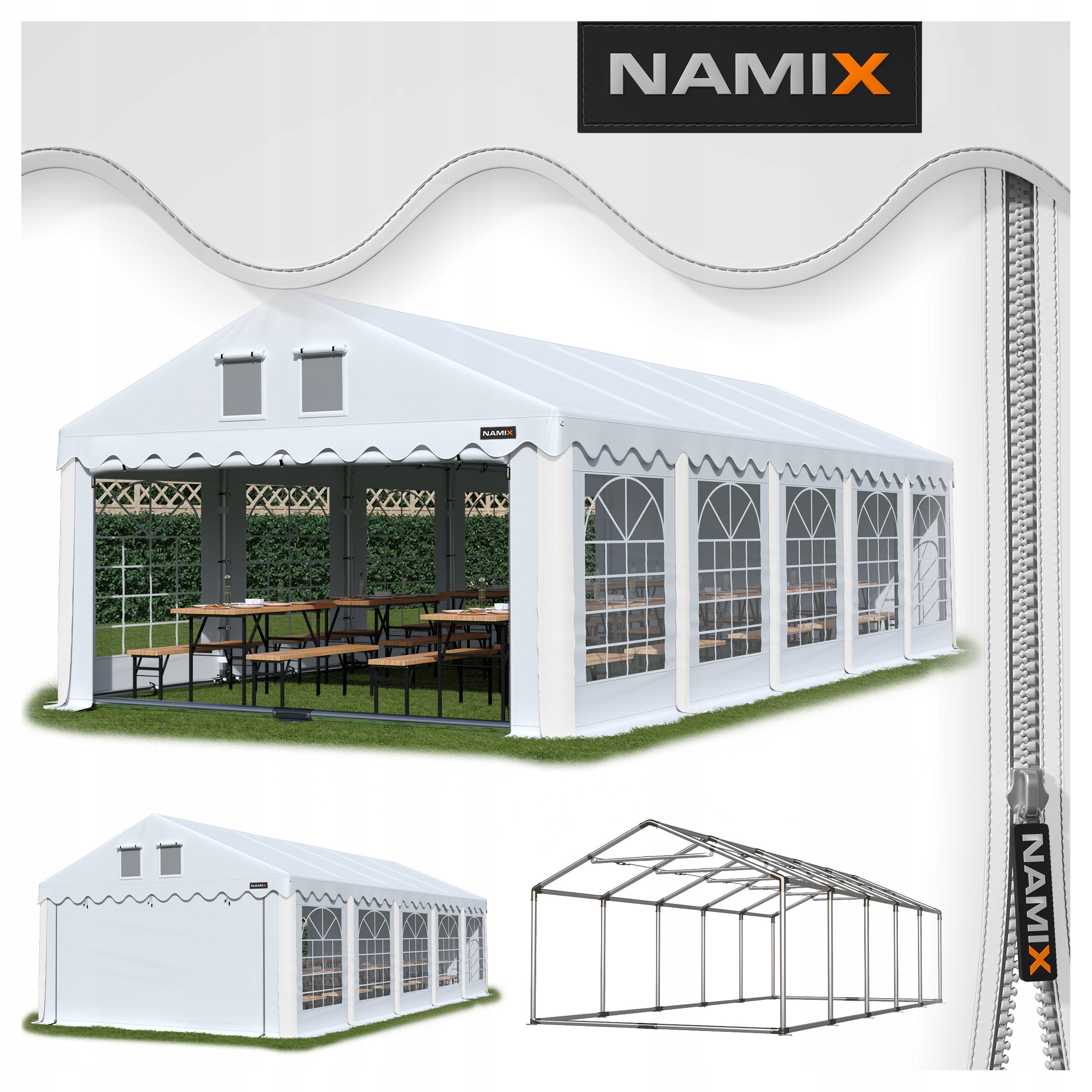 GRAND 4x10 Garden Party Tent VARIOUS COLORS
