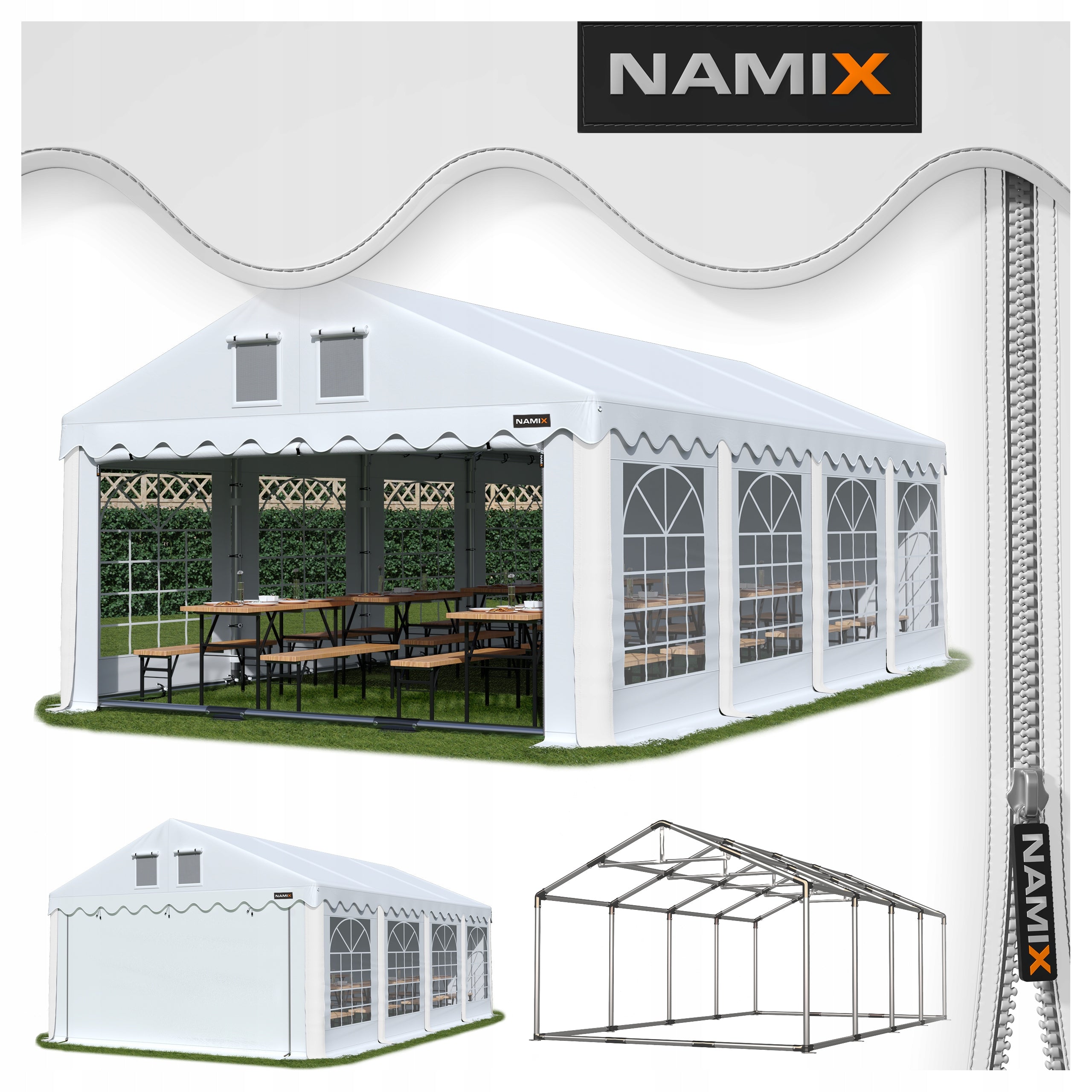 GRAND 5x8 Garden Party Tent VARIOUS COLORS