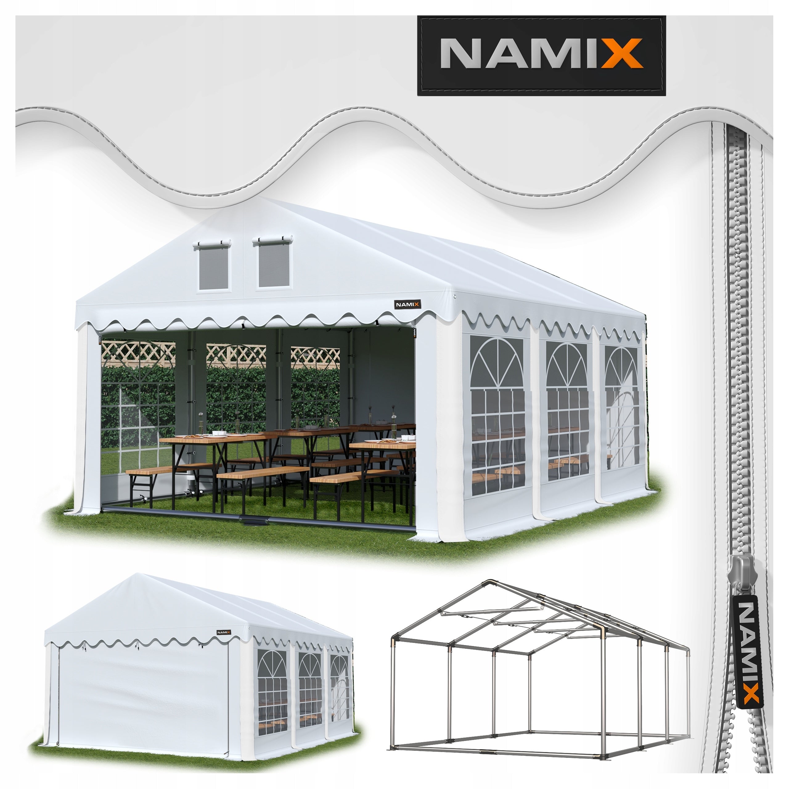 GRAND TENT 3x6 Party Garden VARIOUS COLORS
