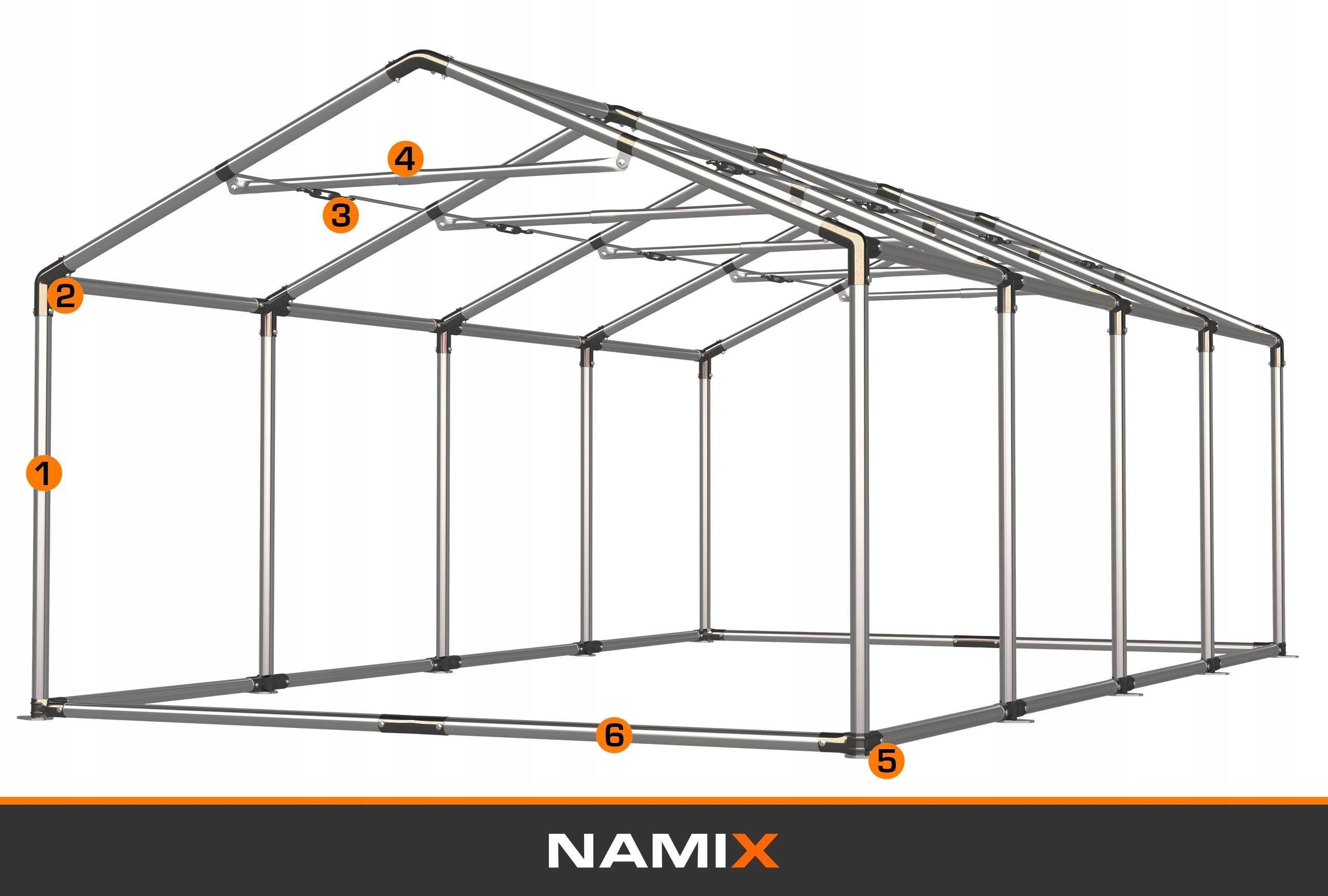 GRAND TENT 4x8 Party Garden VARIOUS COLORS Manufacturer code namiot_grand_4x8