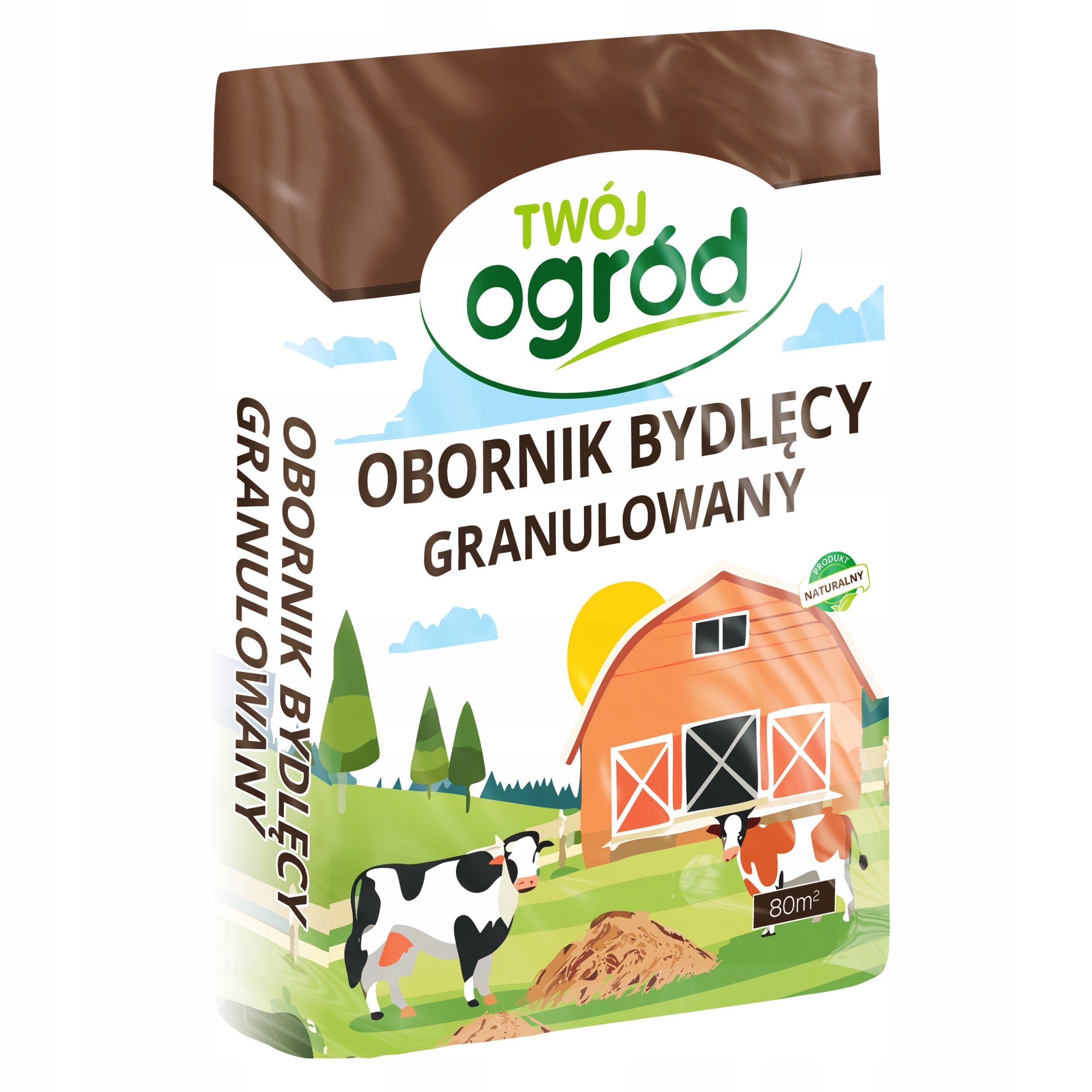 GRANULATED BOVINE MANURE 10l NATURAL ORGANIC FERTILIZER Packaging status original
