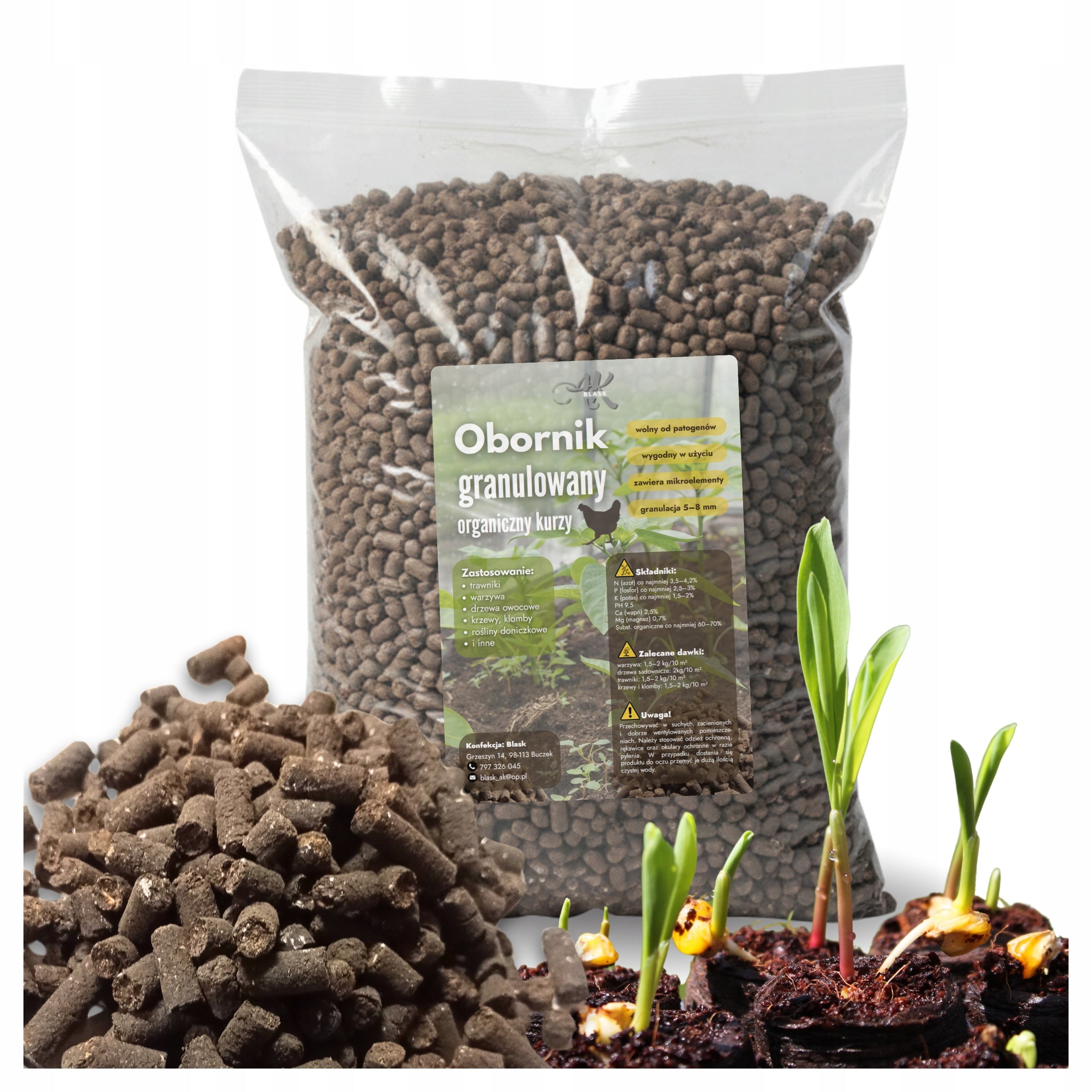 GRANULATED MANURE 20kg DUST NATURAL ORGANIC BAGGED FERTILIZER