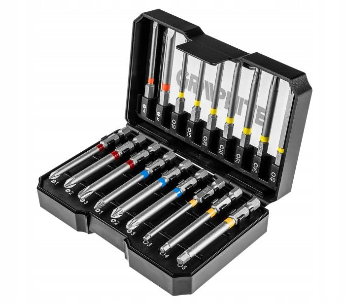 GRAPHITE 56H606 Bit set, 18 pcs.