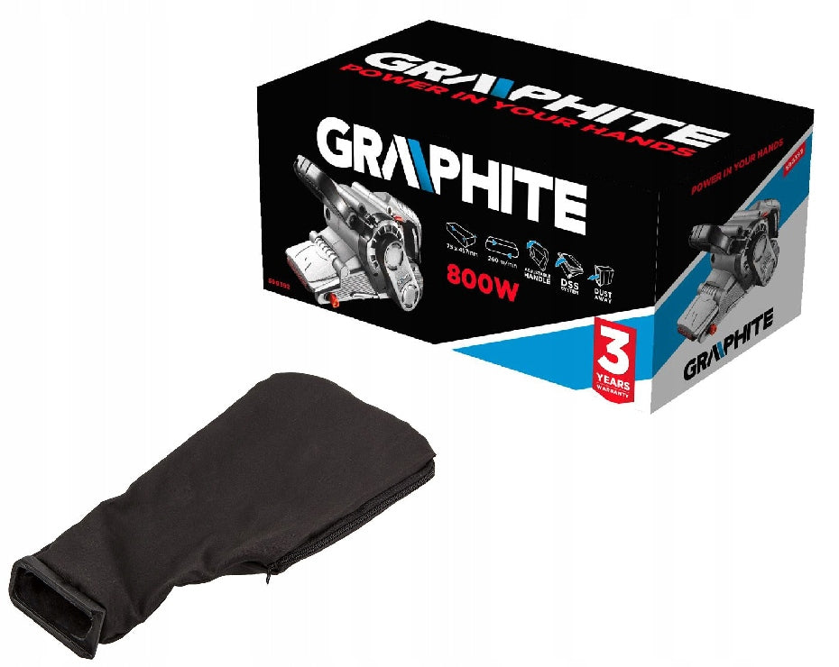 GRAPHITE BELT SANDER 800W 59G392 Batteries included no