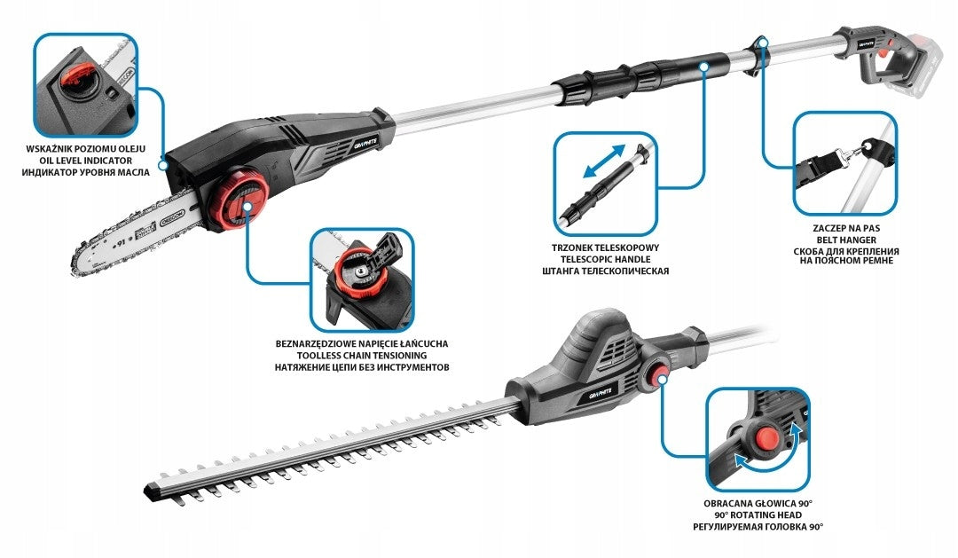 GRAPHITE SAW TRIMMER HEDGE TRIMMER 58G098 Brand GRAPHITE