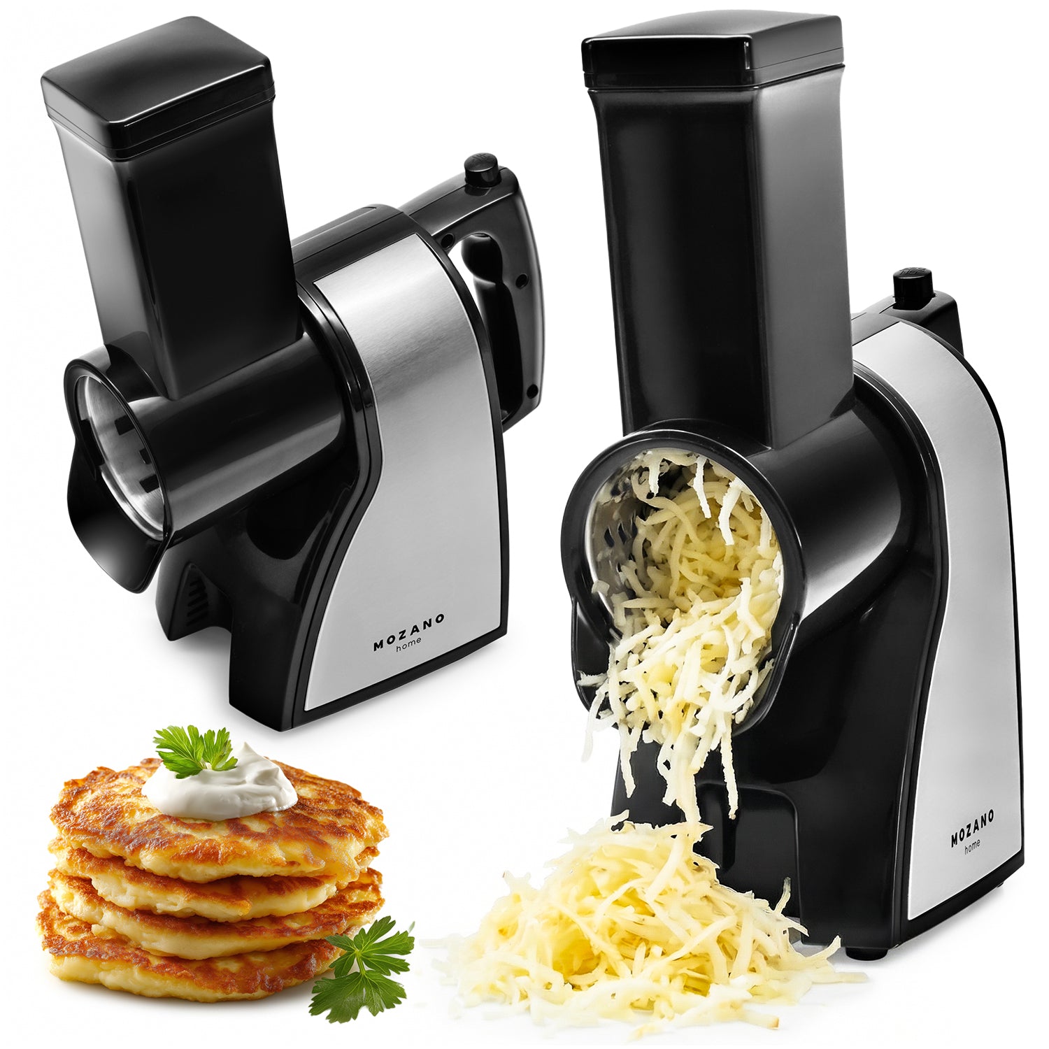 GRATER POTATO FRICTION MACHINE ELECTRIC SLICER 350W STRONG 4in1