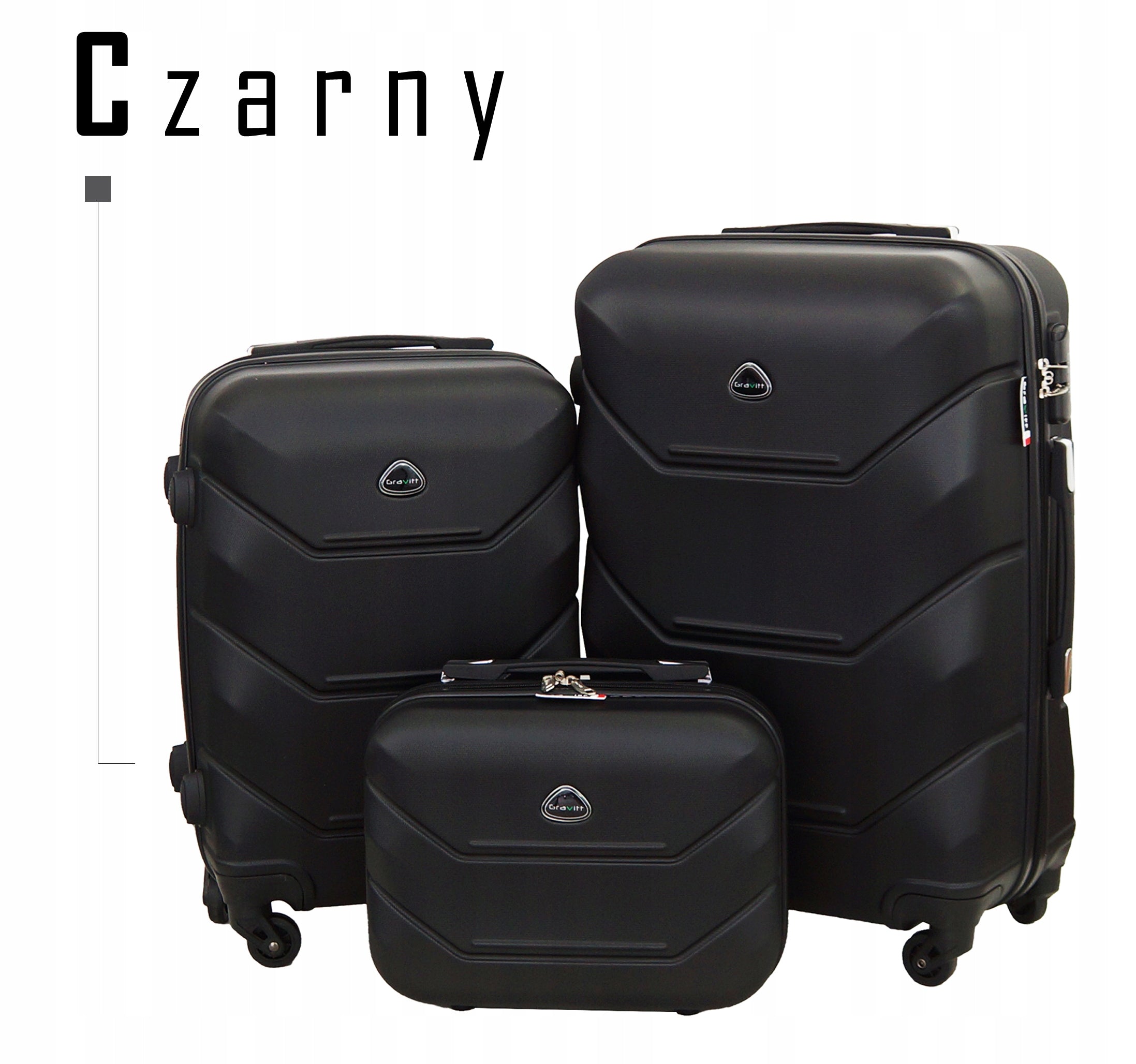 GRAVITT SUITCASE LUGGAGE SMALL SET 3in1 950 Height 64 cm