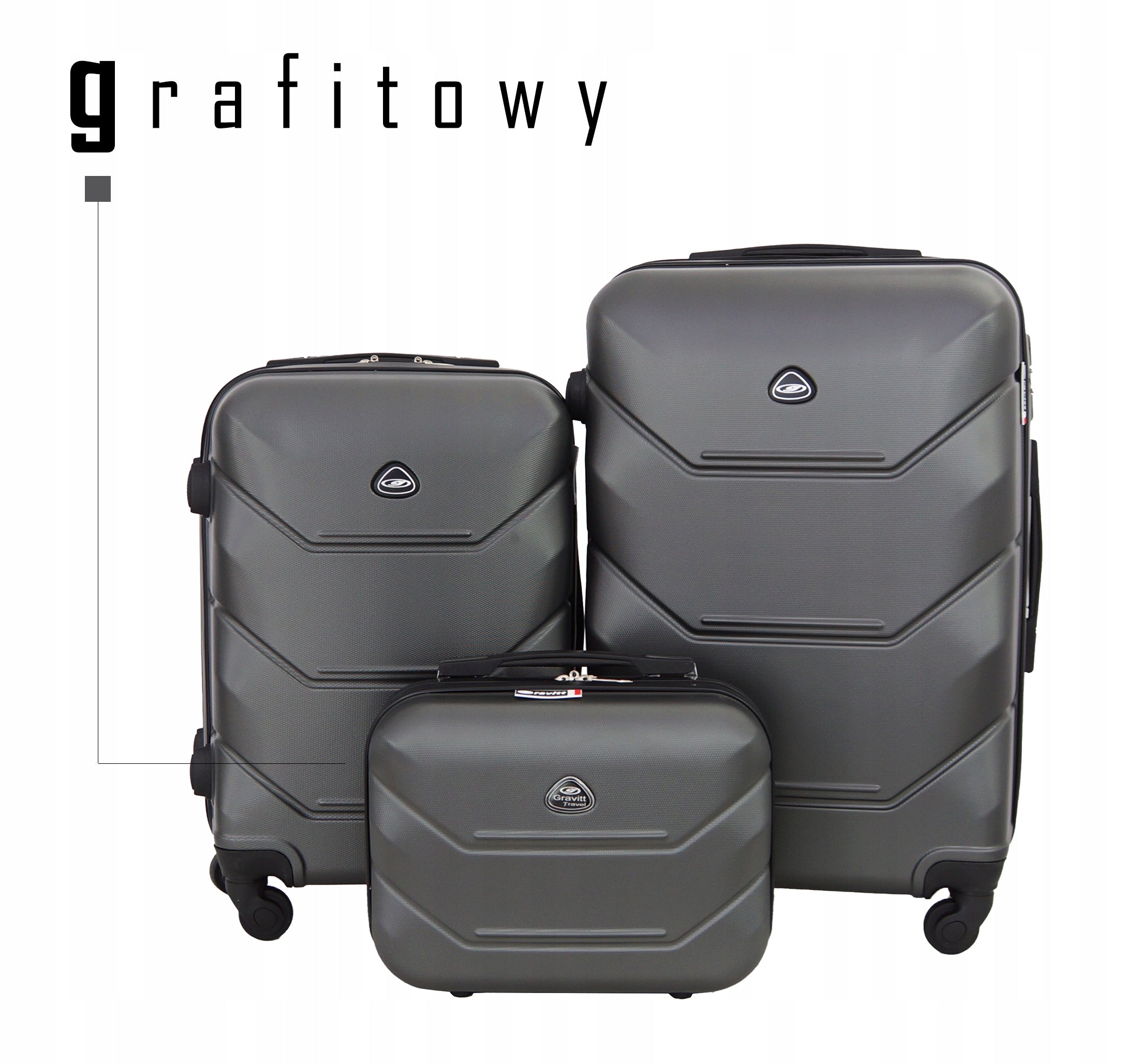 GRAVITT SUITCASE LUGGAGE SMALL SET 3in1 950 Packaging status original