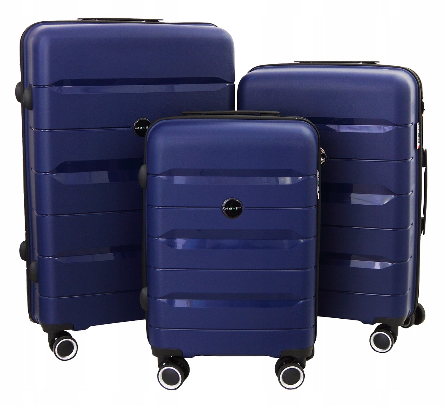 GRAVITT set suitcase set large medium small 3in1 POLYPROPYLENE 010 Width (longer edge) 47 cm