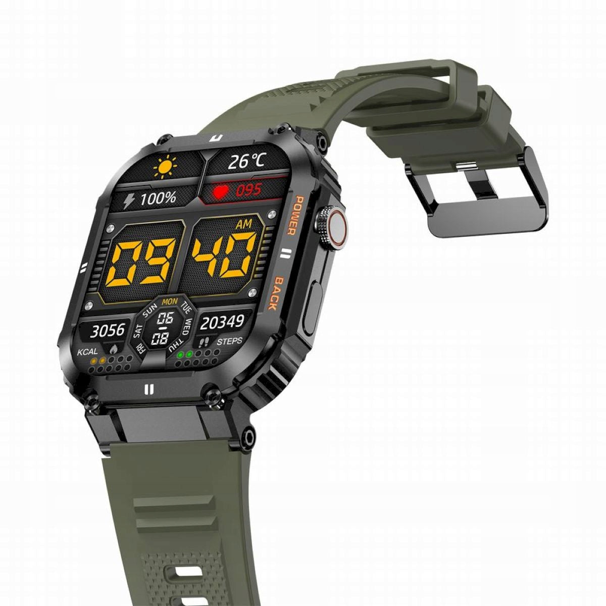 GRAVITY GT6-6 military men's smartwatch with talk function Color green