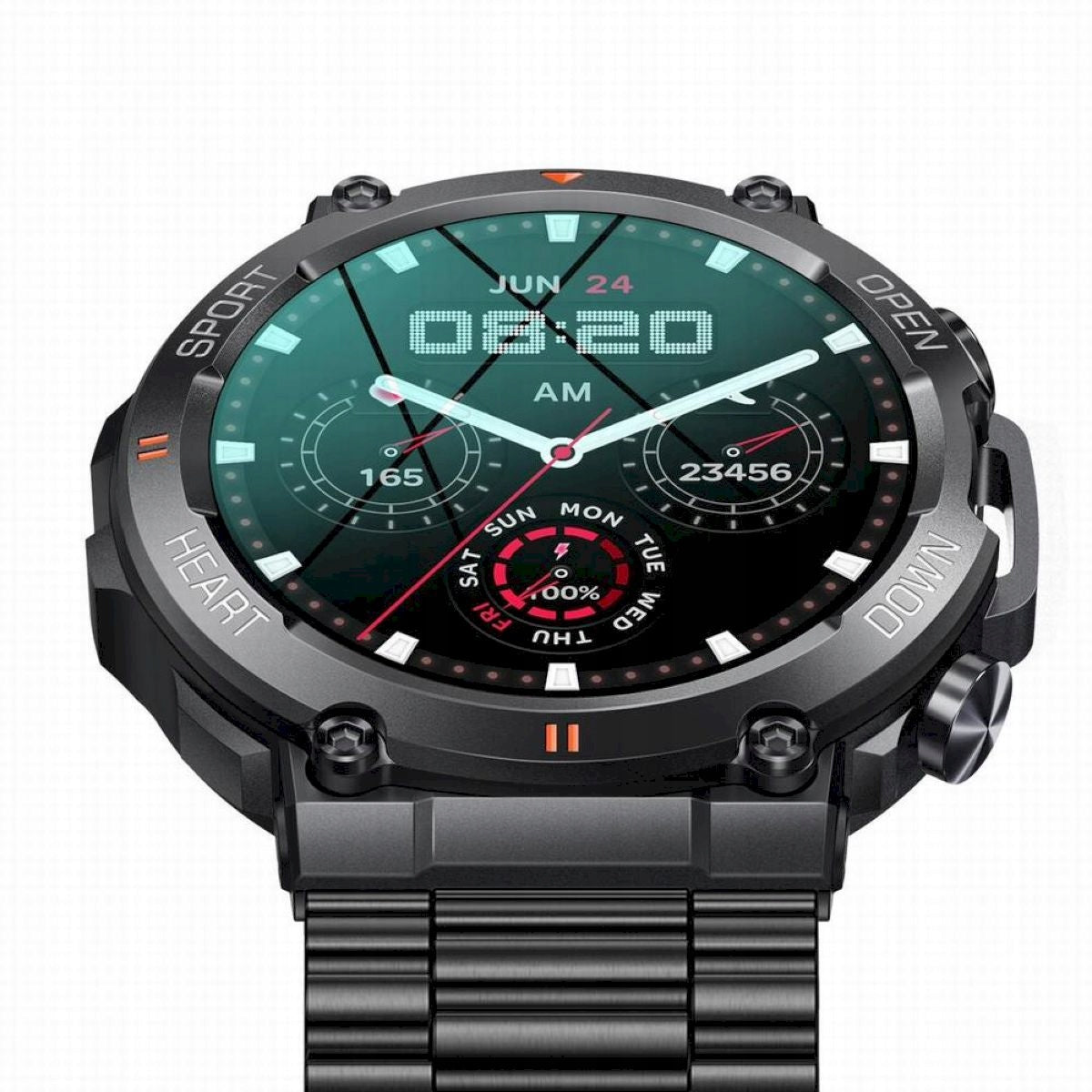 GRAVITY GT7-2 PRO black men's smartwatch Color black