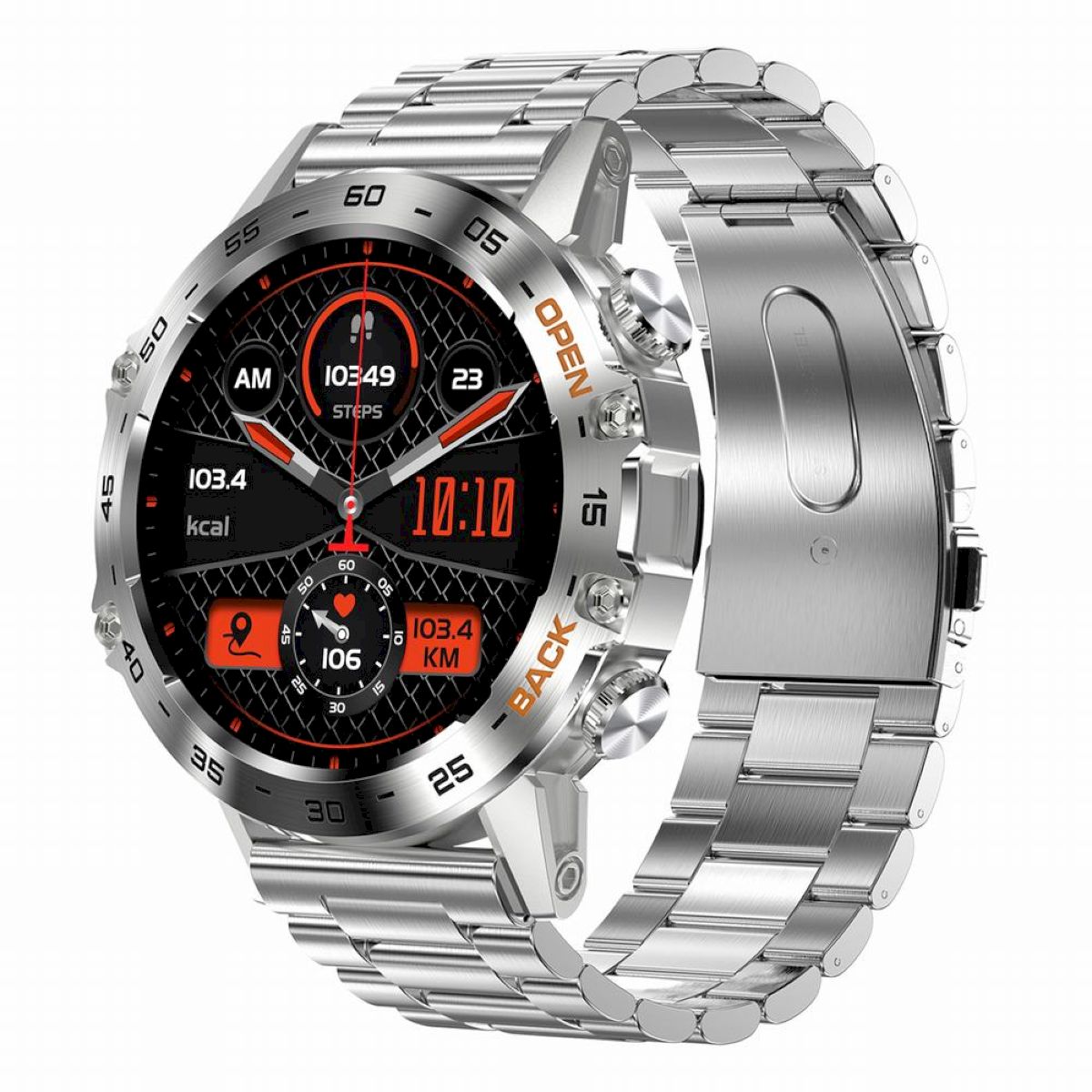 GRAVITY GT9-3 silver men's smartwatch bracelet with talk function Model other