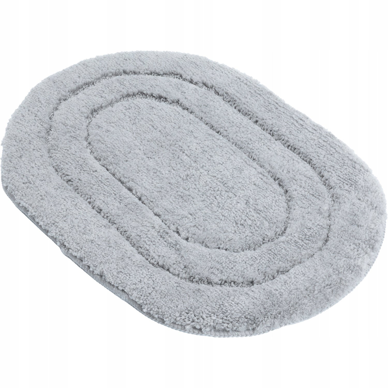 GRAY BATHROOM rug, ANTI-SLIP, WASHABLE, SOFT, ABSORBENT, 40x60CM