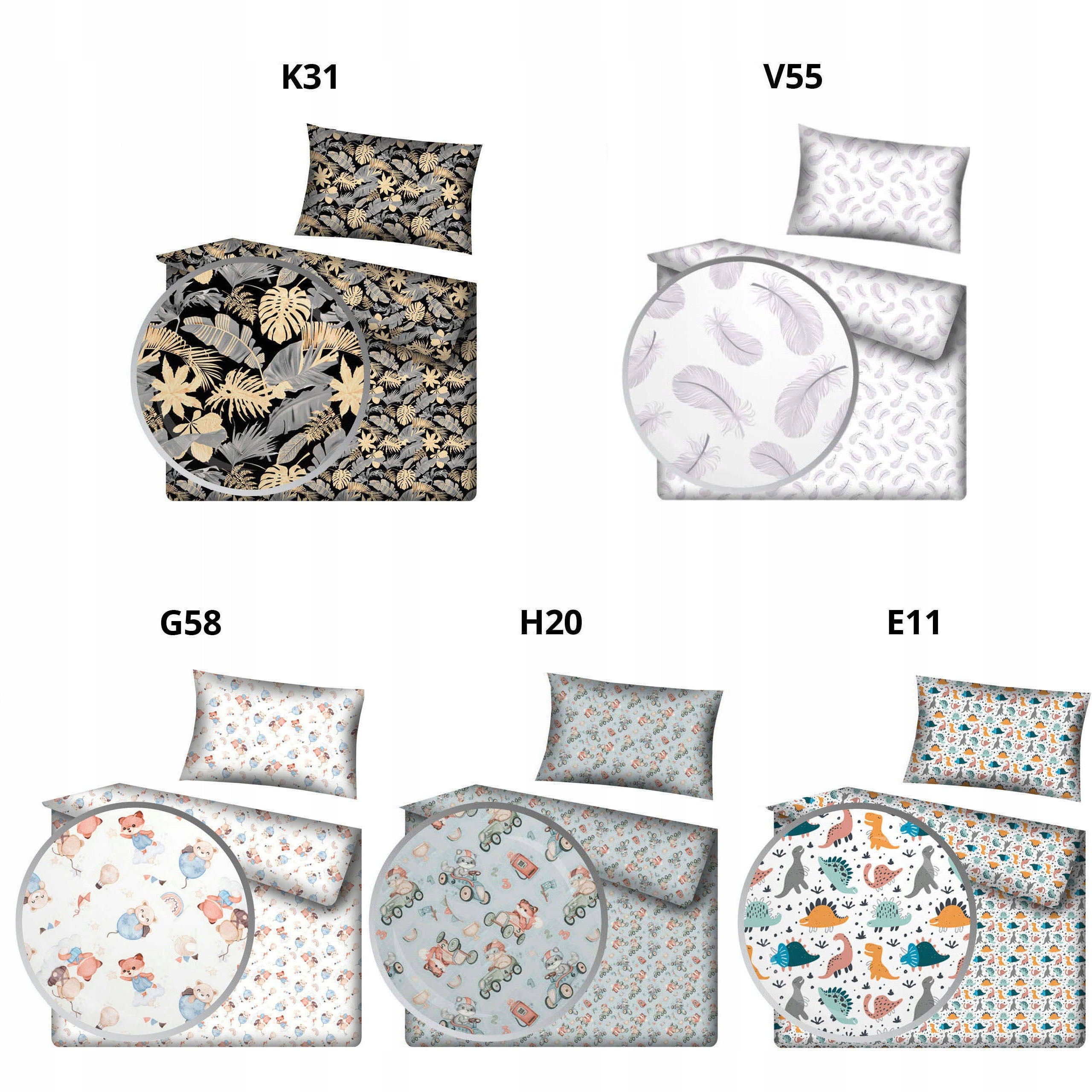 GRAY COTTON BEDDING SET WITH CATS Quilt dimensions 140x200cm