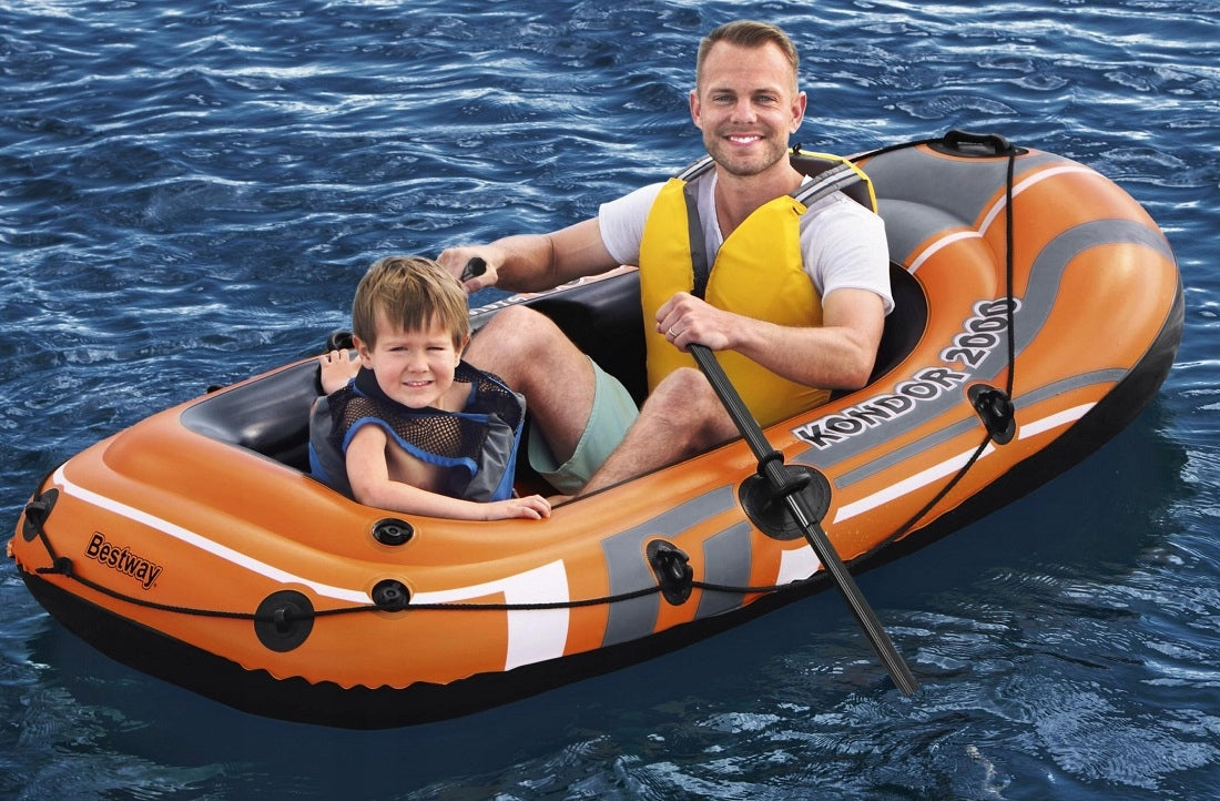 GREAT 2OS PONTOON + PADDLES + PUMP BESTWAY 61062 Brand Bestway