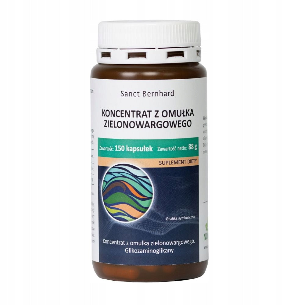 GREEN-LIPPED MUSSEL CONCENTRATE 150 kaps. AND BALM, joints, SANCT BERNHARD Medical device no