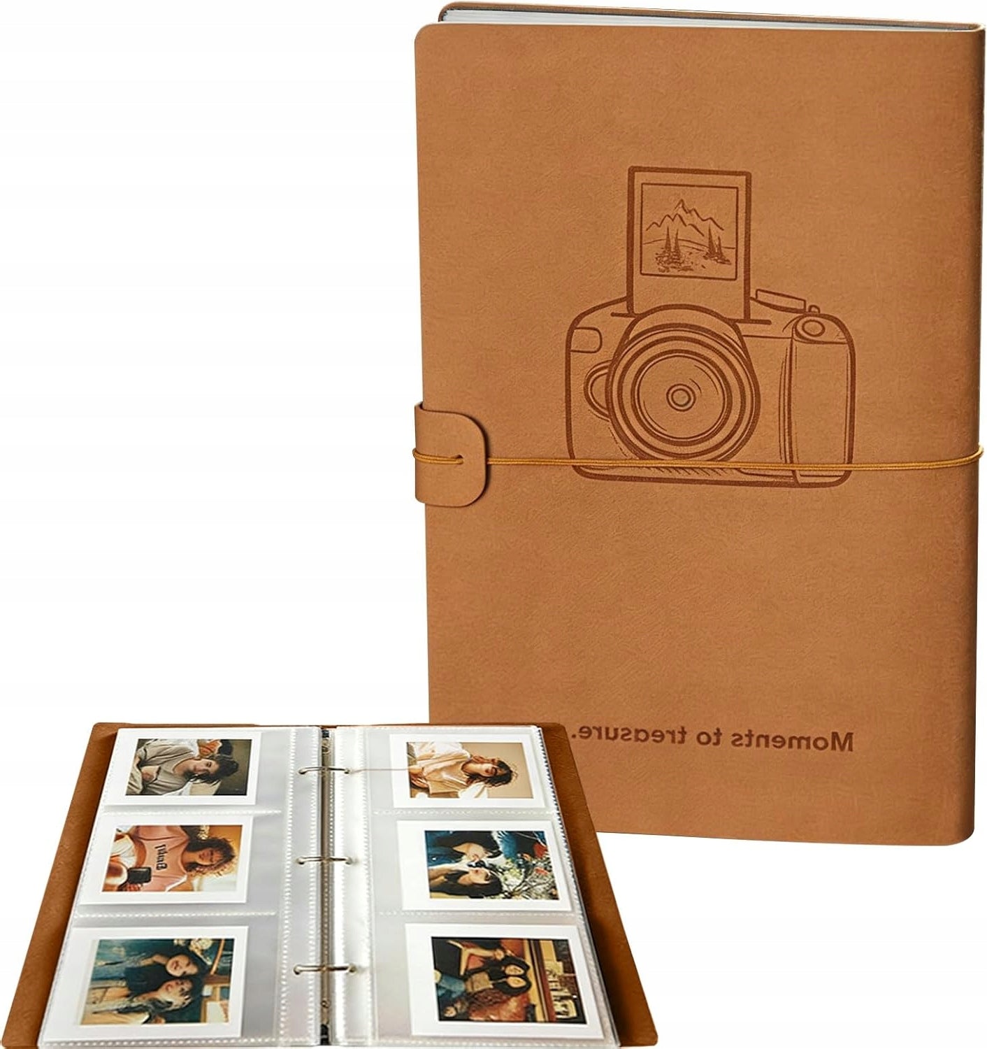 GREEN PHOTO ALBUM WITH 180 POCKETS SKORA PU FOR PHOTOS 7 CM