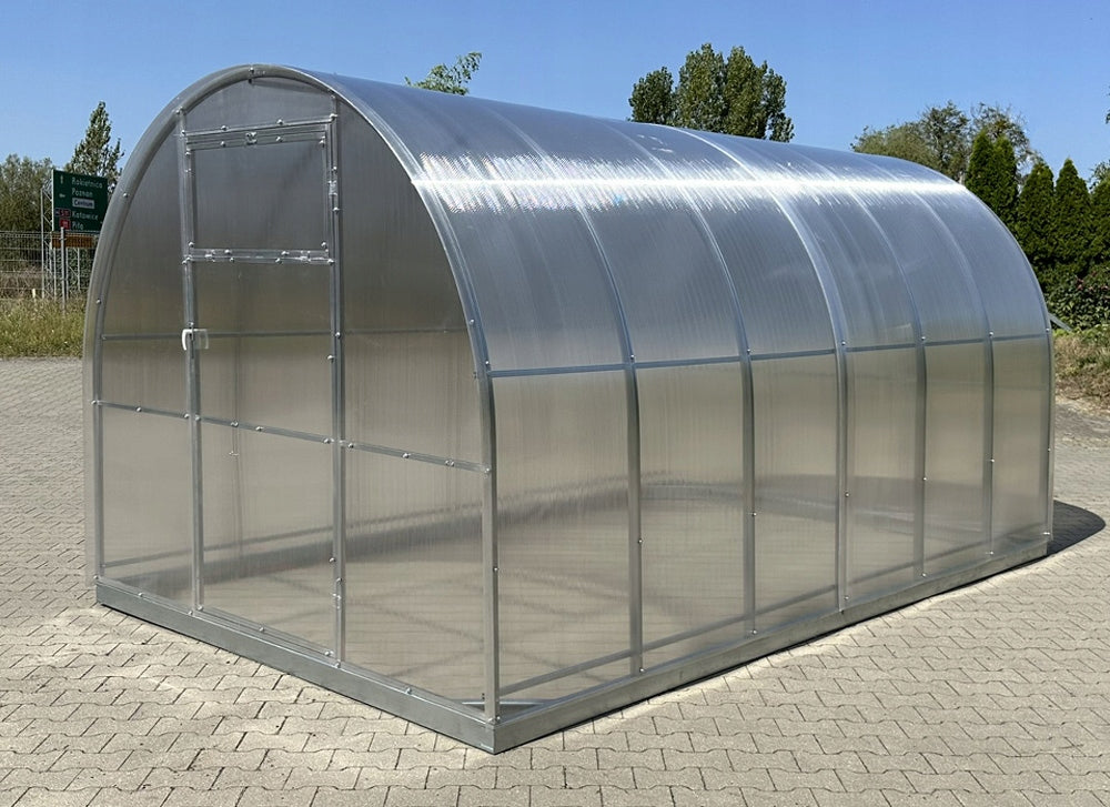 GREENHOUSE 2,5x6m POLYCARBONATE 6mm with ZINC TUNNEL 40x20mm Manufacturer Profimet