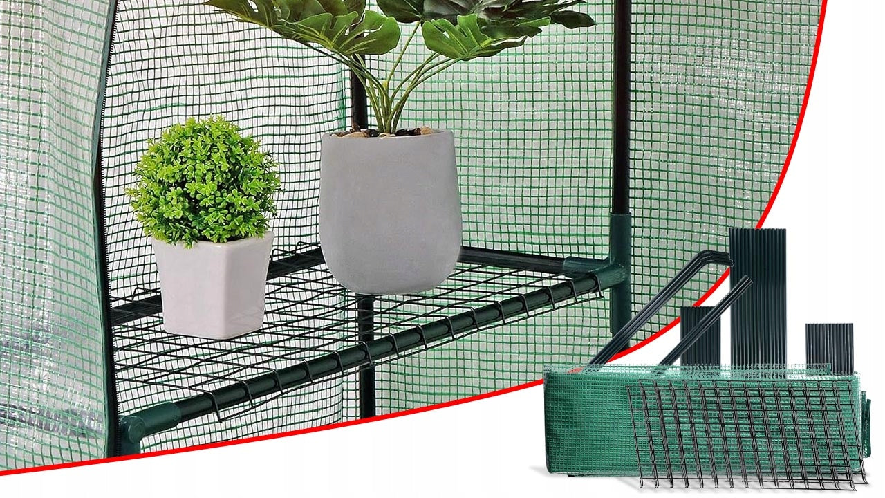 GREENHOUSE BALCONY GARDEN FOIL SMALL MINI FOIL TUNNEL 195x143x73 cm Width 143 m