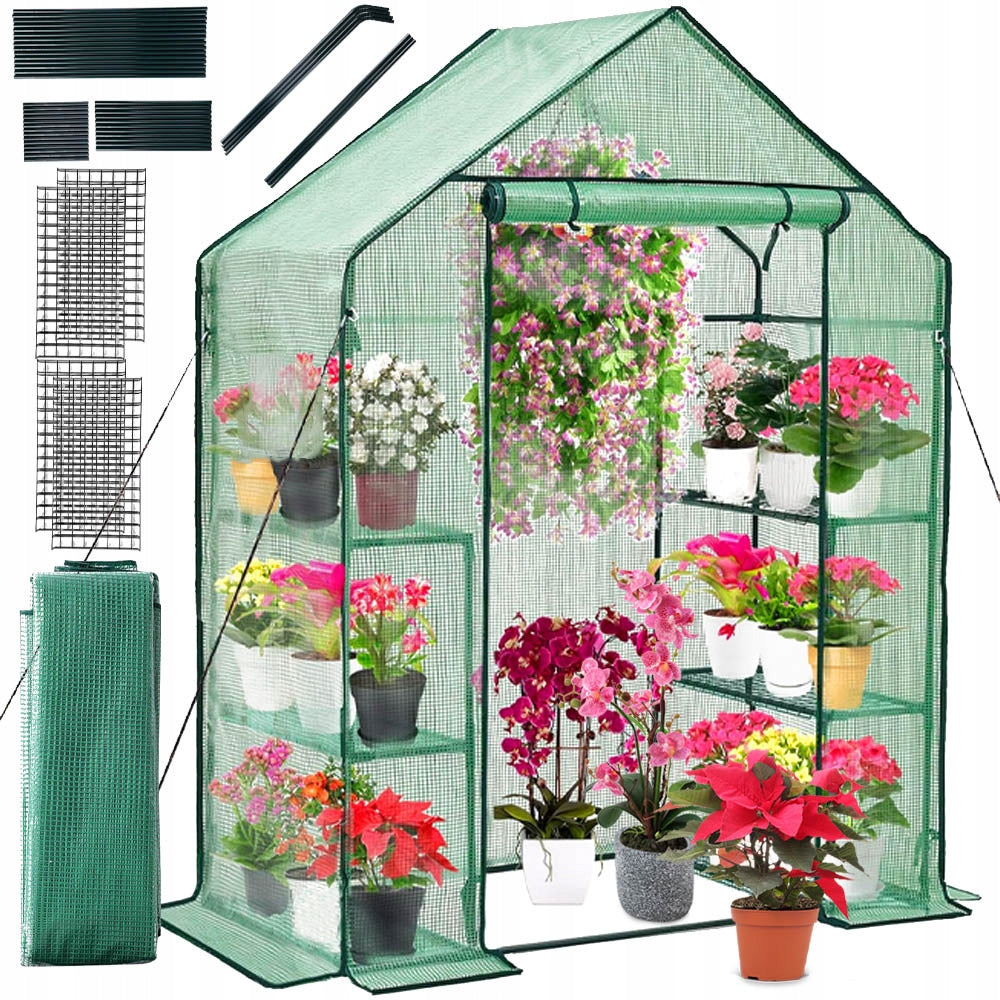 GREENHOUSE BALCONY GARDEN FOIL SMALL MINI FOIL TUNNEL 195x143x73 cm