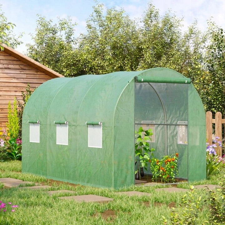 GREENHOUSE FOIL GARDEN TUNNEL 2x3 6m2 GREEN FOIL 3x2 Foil Tunnel Length 200 m