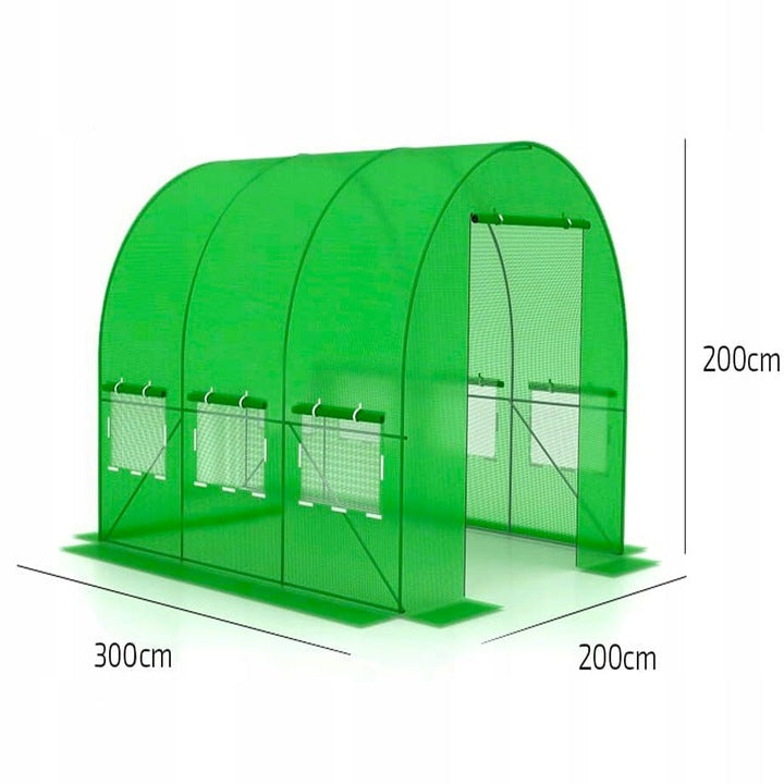 GREENHOUSE FOIL GARDEN TUNNEL 2x3 6m2 GREEN FOIL 3x2 Foil Tunnel Product weight with unit packaging 3 kg
