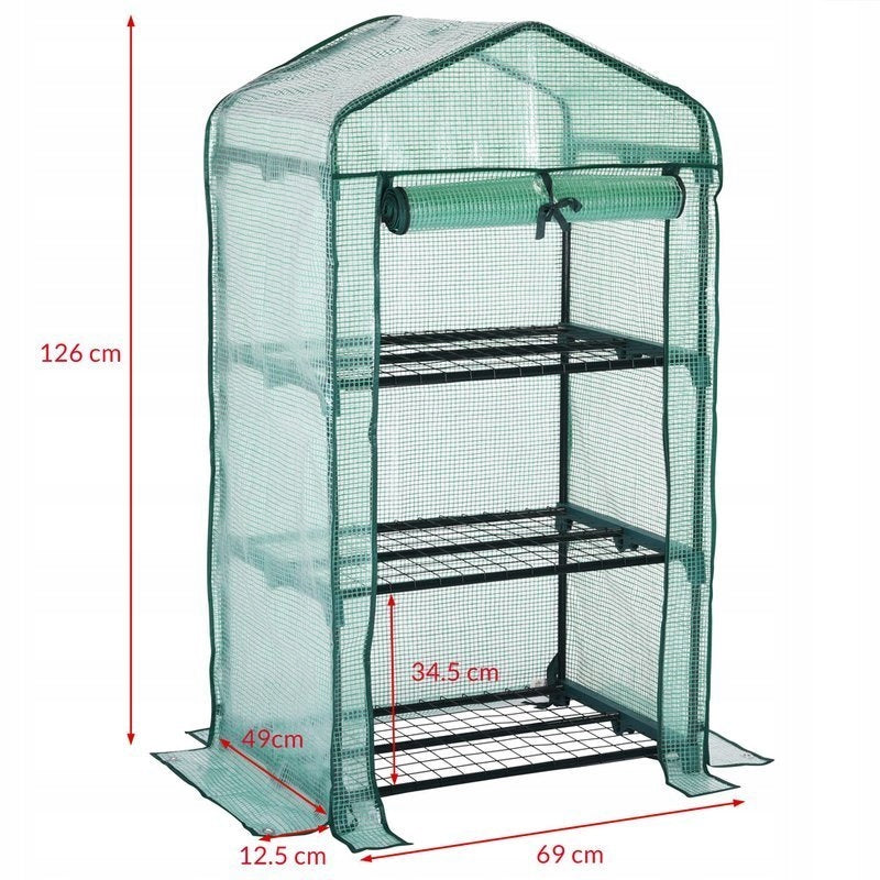 GREENHOUSE FOIL TUNNEL FOR TOMATOES 69x49x125cm Packaging status original