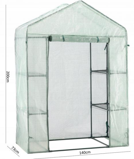 GREENHOUSE GARDEN FOIL WITH SHELVES SEEDLING FOR SOWING quilting on the balcony Manufacturer Martom
