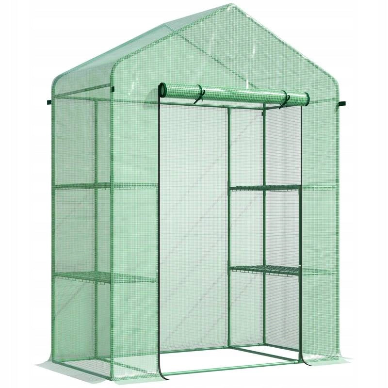 GREENHOUSE GARDEN FOIL WITH SHELVES SEEDLING FOR SOWING quilting on the balcony Product height 200 cm