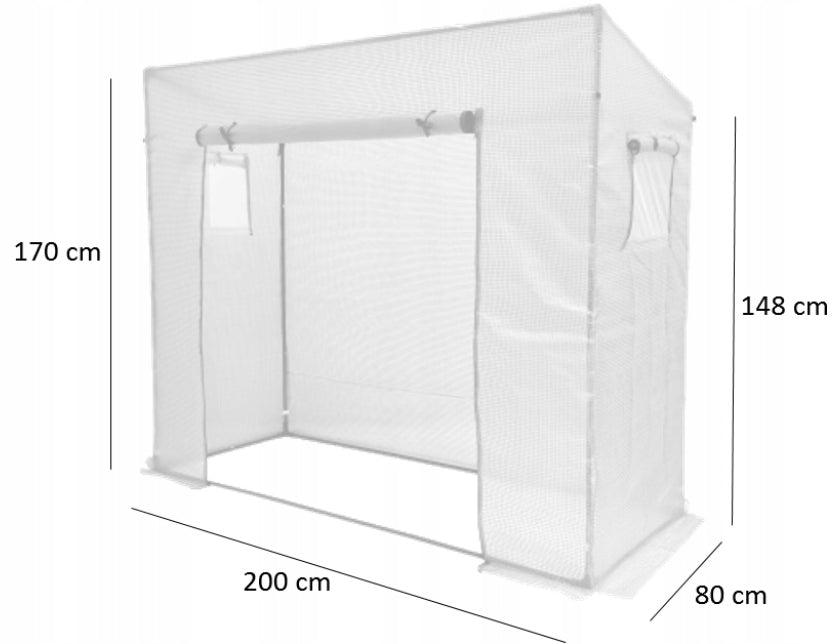 GREENHOUSE GARDEN TUNNEL FOIL TENT FOR TOMATOES VEGETABLES SEEDLINGS Manufacturer code TUN5507