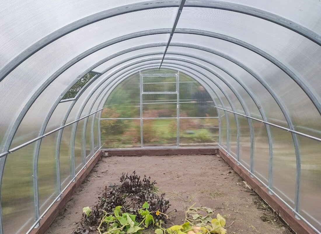 GREENHOUSE MADE OF POLYCARBONATE 3x4m with ZINC TUNNEL 40x20mm 4mm Thickness 4 mm