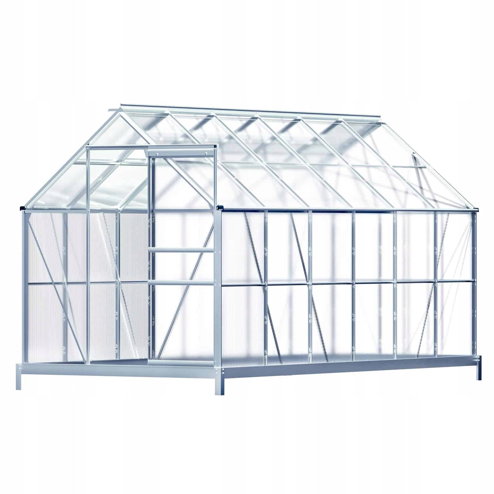 GREENHOUSE POLYCARBONATE GARDEN TUNNEL 4mm 1,9x3,7m STRONG 3x6 with foundation Product weight with unit packaging 46 kg