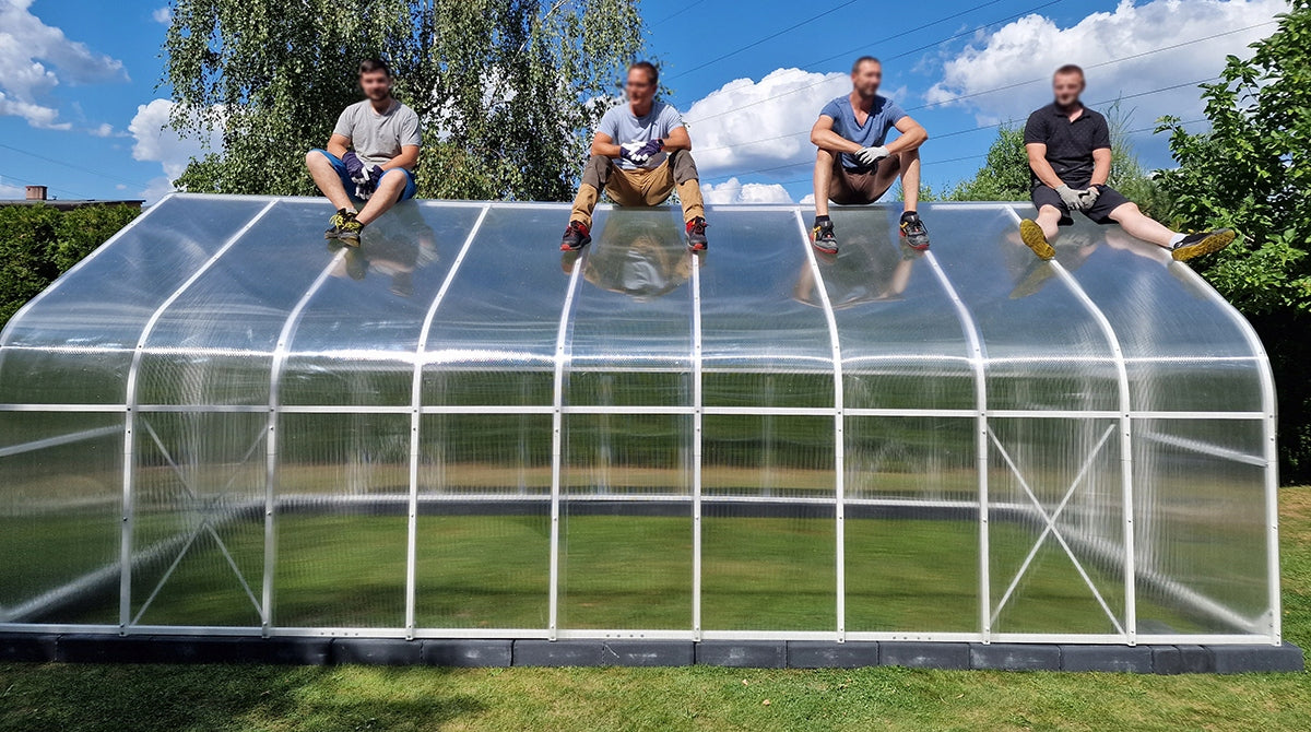 GREENHOUSE POLYCARBONATE TUNEL 18M2 300X600 PTF POLAND ANTHRACITE GRAPHITE Manufacturer code PPSTAL300X600