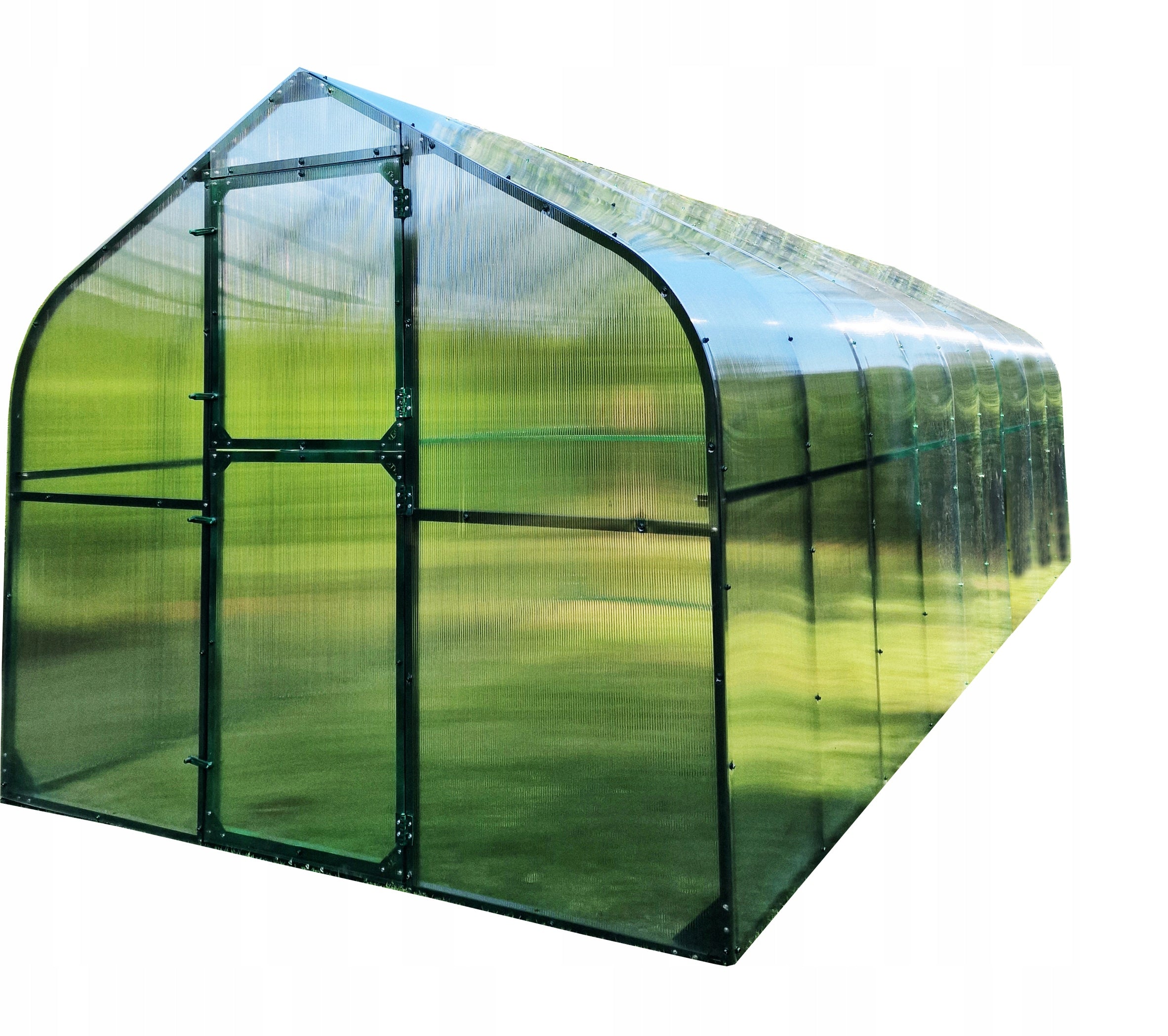 GREENHOUSE POLYCARBONATE TUNNEL 15M2 250X600 PTF POLAND GREEN