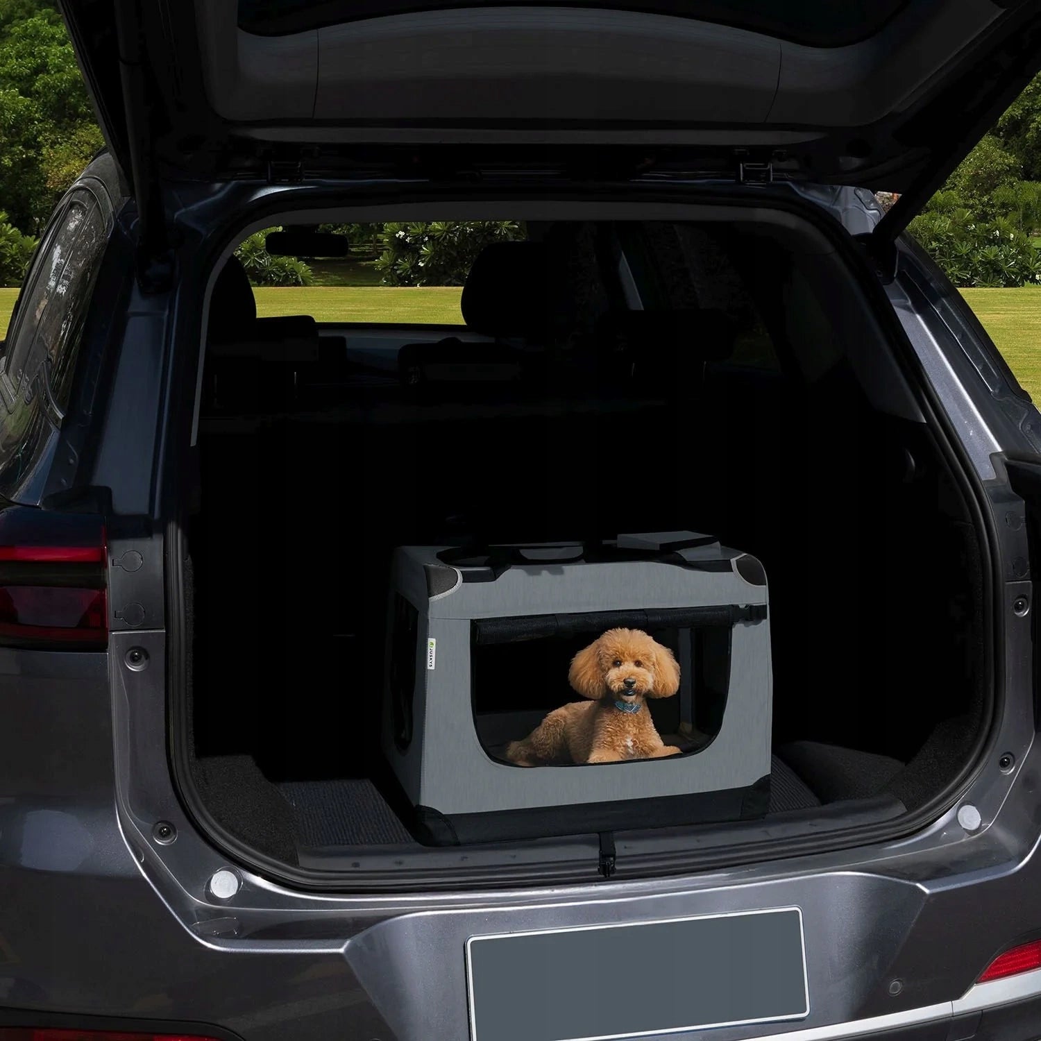 GREY CARRYING BAG FOLDING CAT DOG PLAYPEN TRANSPORTER M 60x44x42 Manufacturer code 26932