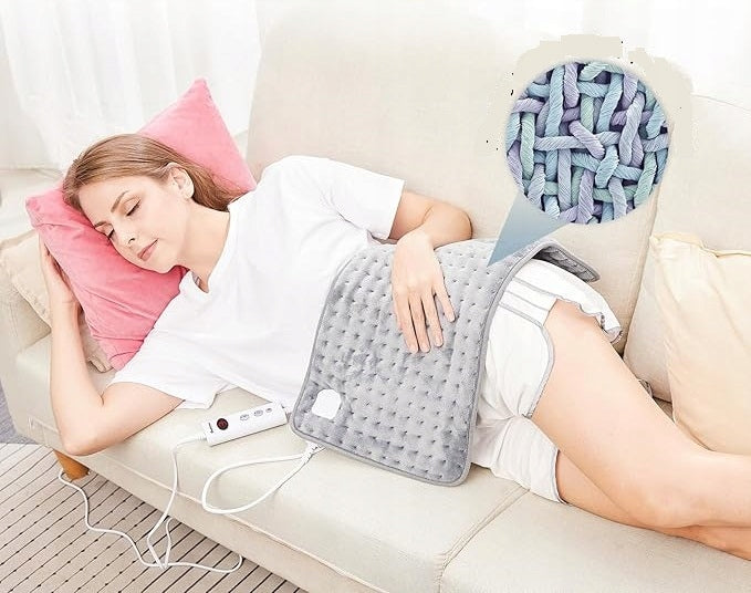 GREY HEATING MAT FOR BACK NECK AND SHOULDERS 100% POLYESTER 30 X 60 CM Brand no brand