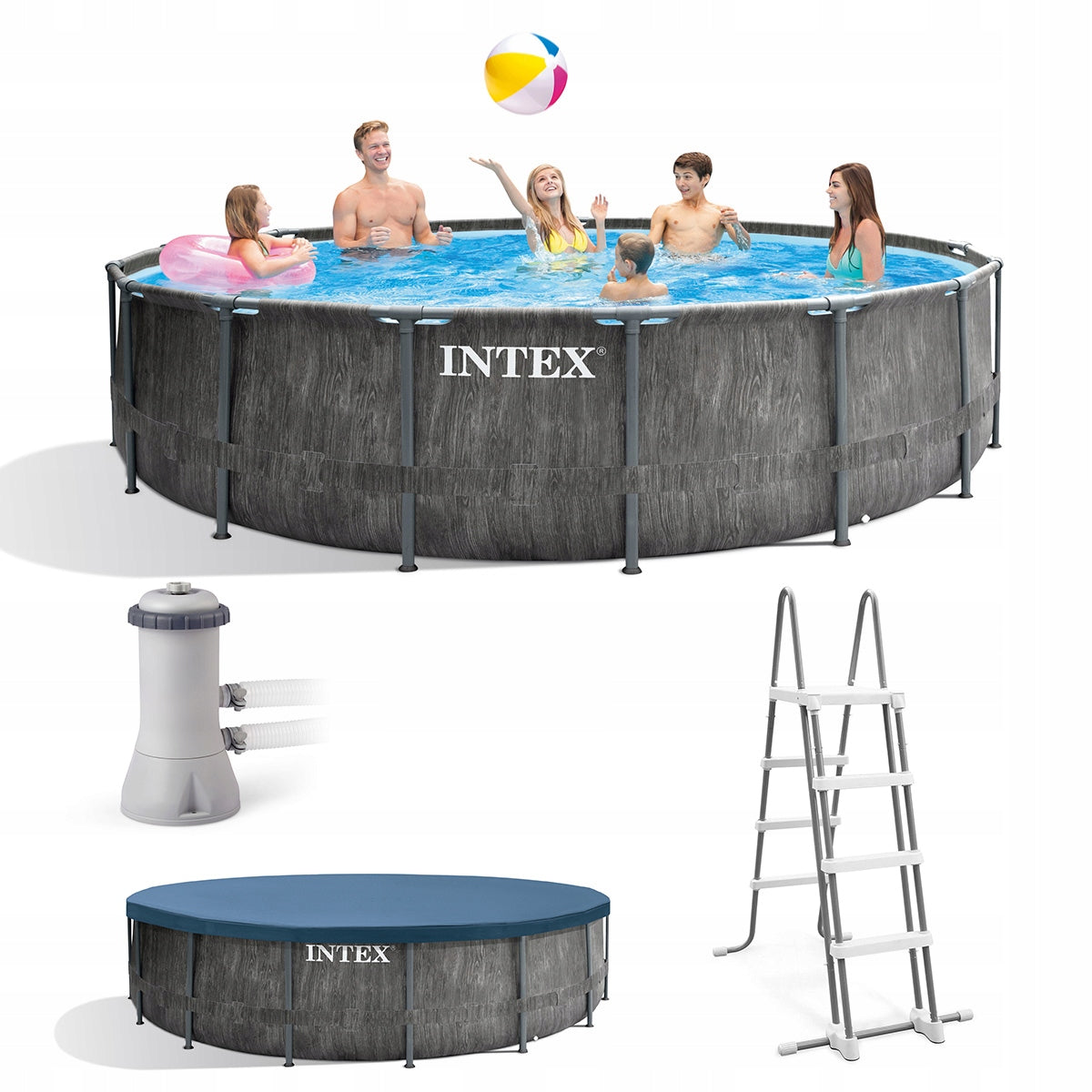 GREYWOOD FRAME POOL 457X122CM INTEX
