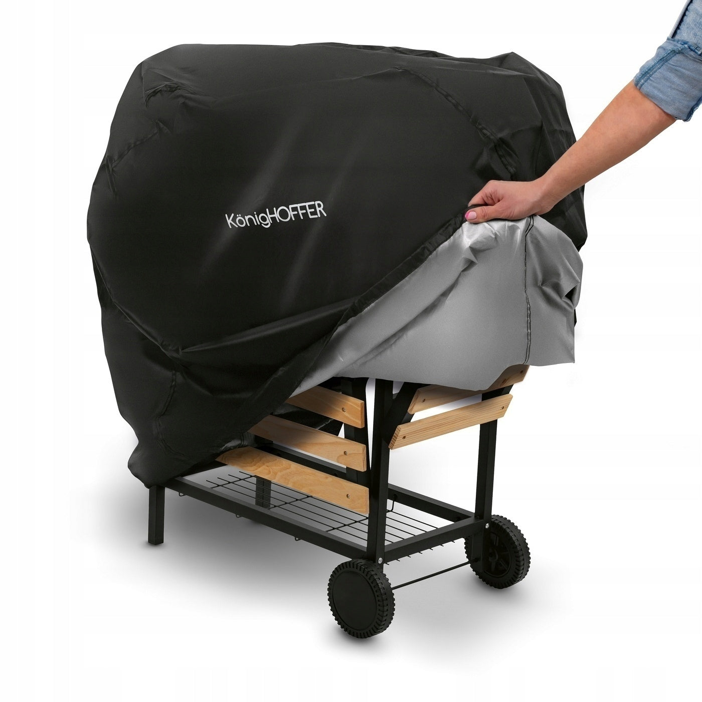 GRILL COVER WATERPROOF COVER PROTECTION Konighoffer BBQ 145x61x117cm Packaging status original