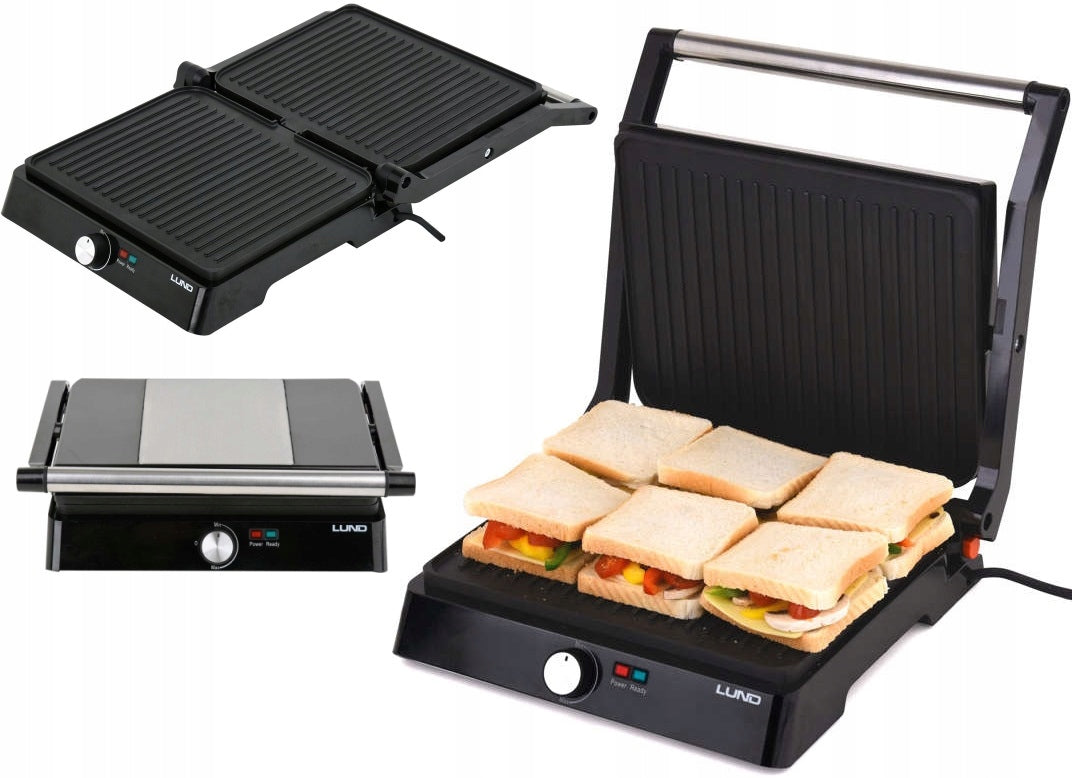 GRILL ELECTRIC TOASTER 2000W LUND FOLDING COMPACT GRILL