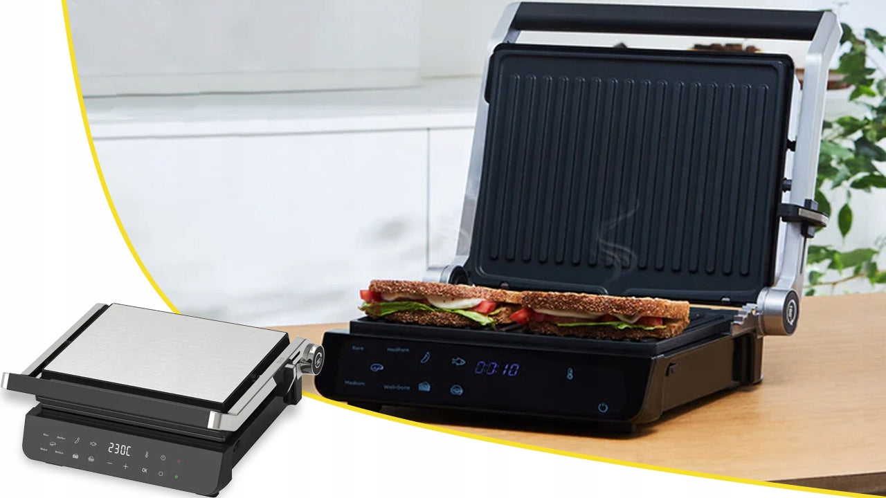 GRILL ELECTRIC TOASTER OVEN FOR PANINI KEBABA SANDWICHES FOLDING 2000W Manufacturer code 09416