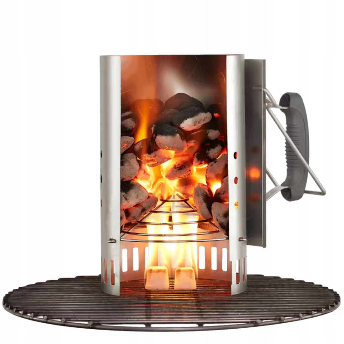 GRILL FIRING CHIMNEY SMALL Weber BRIQUETTE CHARCOAL chimney steel Manufacturer Weber