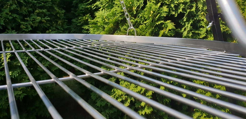 GRILL GARDEN TRIPOD FOCAL LENGTH 193 RACK WITH GRATE STAINLESS FIREPLACE Grate diameter / width 70 cm